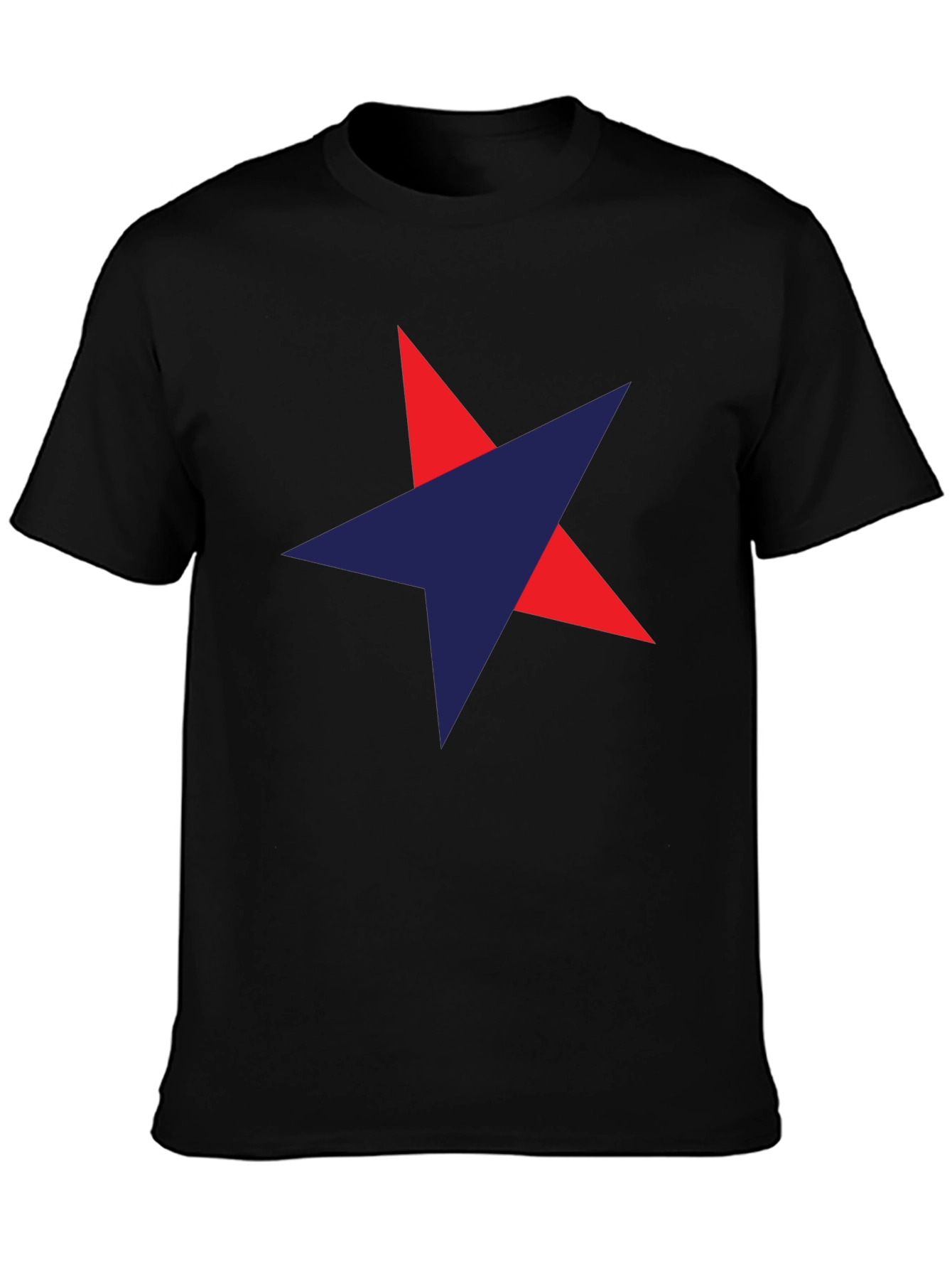 Black Star Graphic Men's Black T-Shirt view 3
