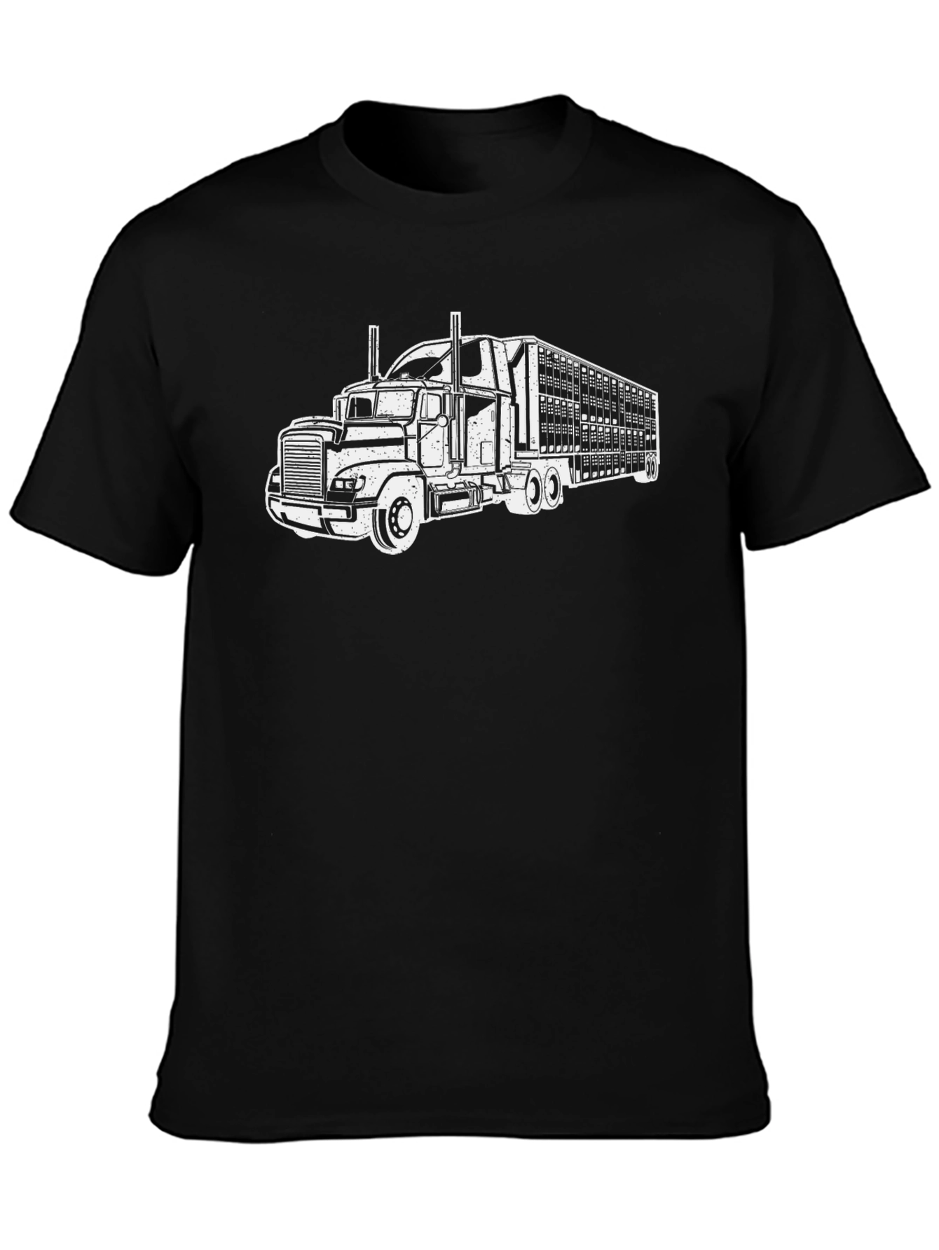 Black Truck Graphic Tee - Black view 3