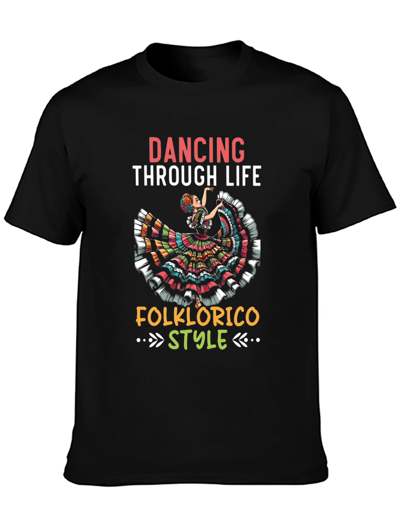 Black Dancing Through Life T-Shirt view 3