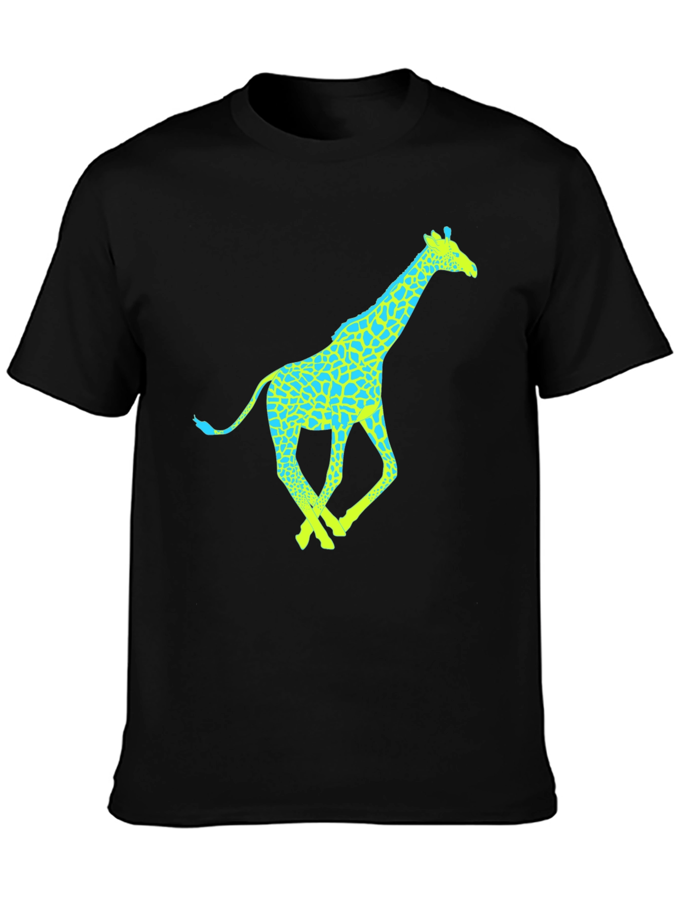 Black Giraffe Graphic Tee - Fun & Stylish Men's T-Shirt view 3