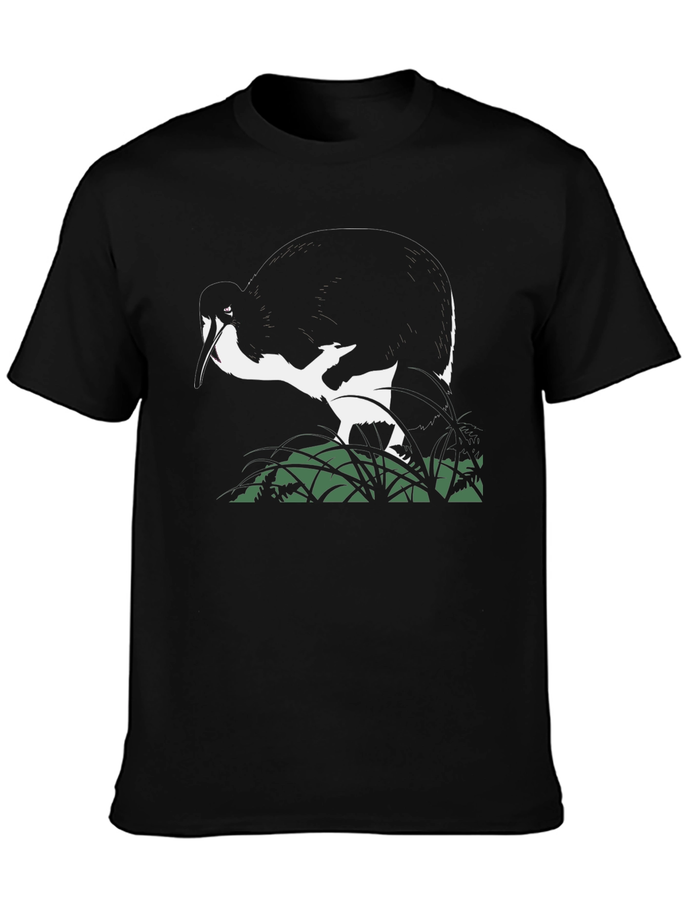 Black Black T-Shirt with Ibis Design view 3