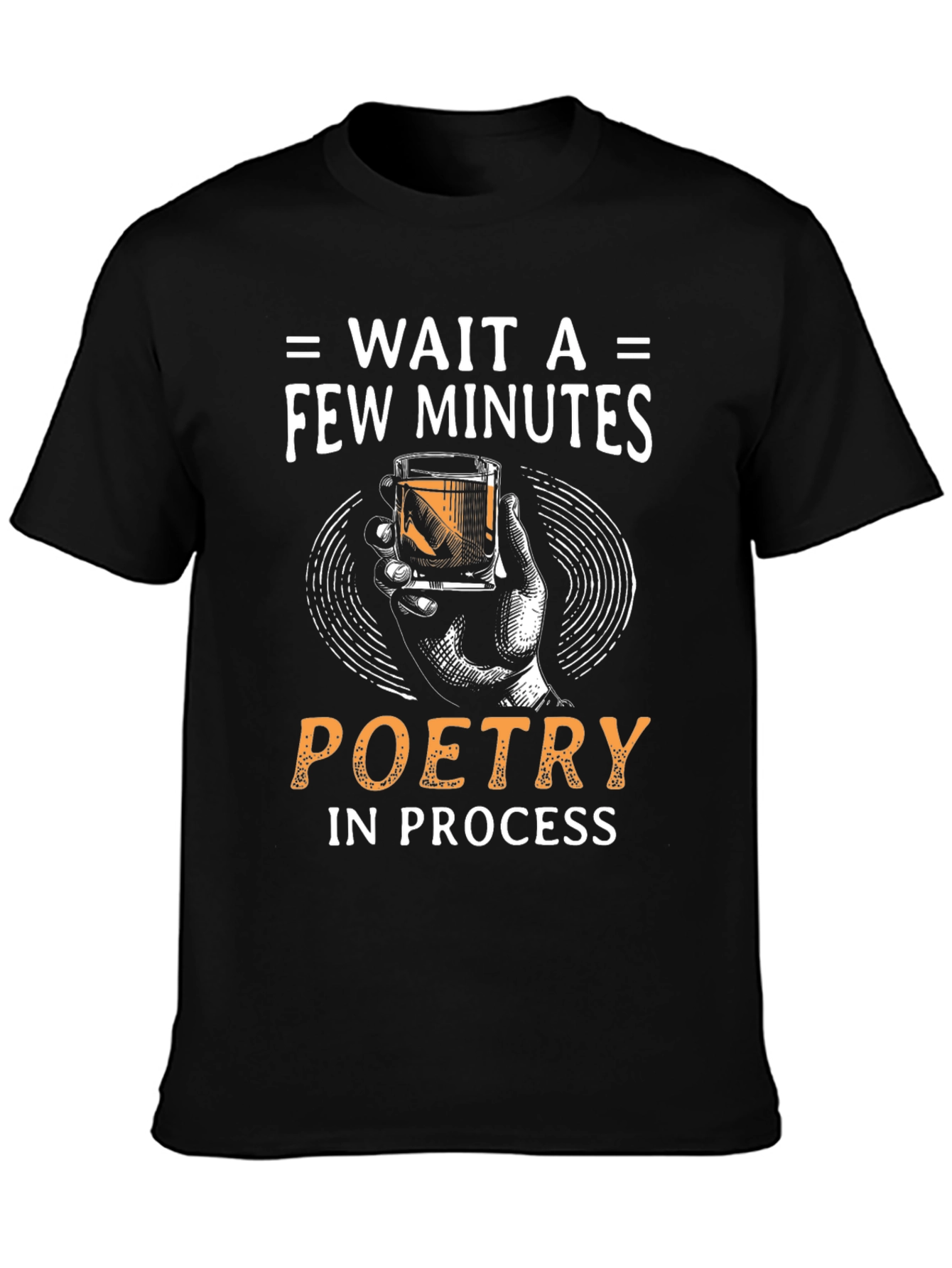 Black Poetry in Process Whiskey T-Shirt view 3