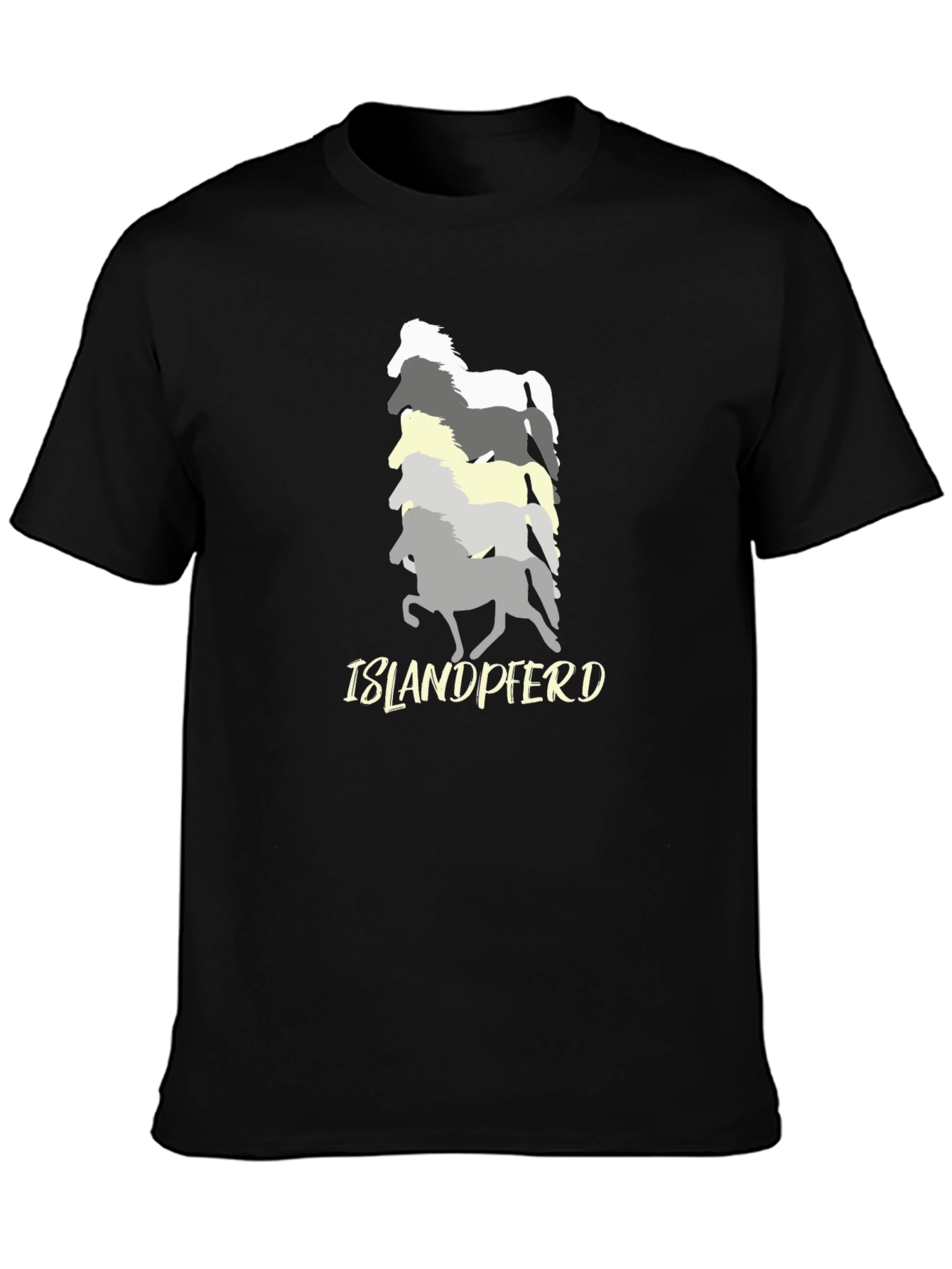 Islandpferd Horse Silhouette Graphic T-Shirt - 3