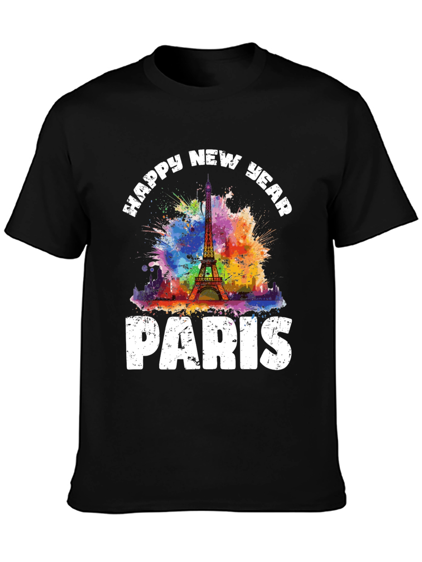 Happy New Year Paris Graphic T-Shirt - 3
