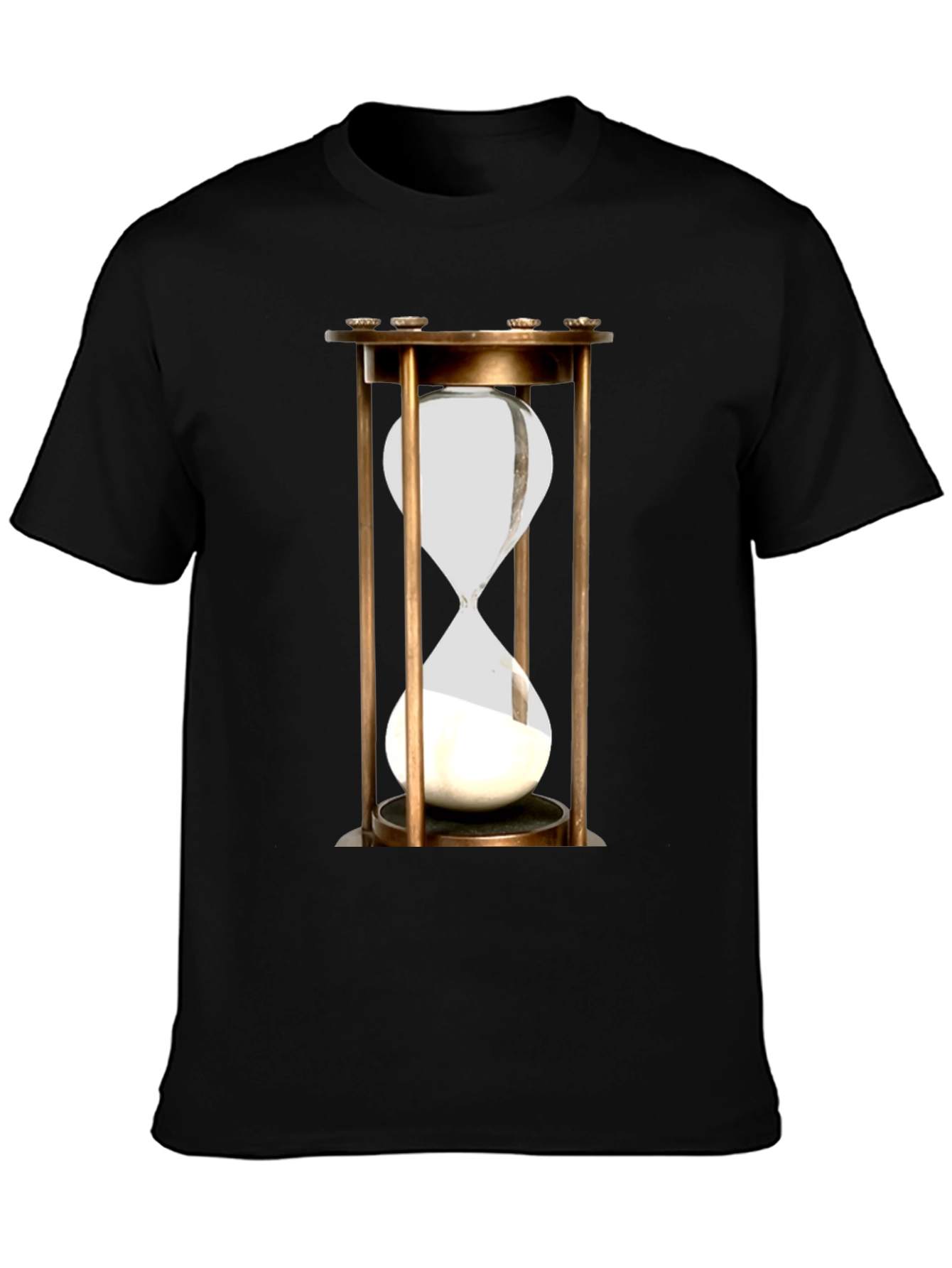 Black Hourglass Graphic T-Shirt - Timeless Style view 3
