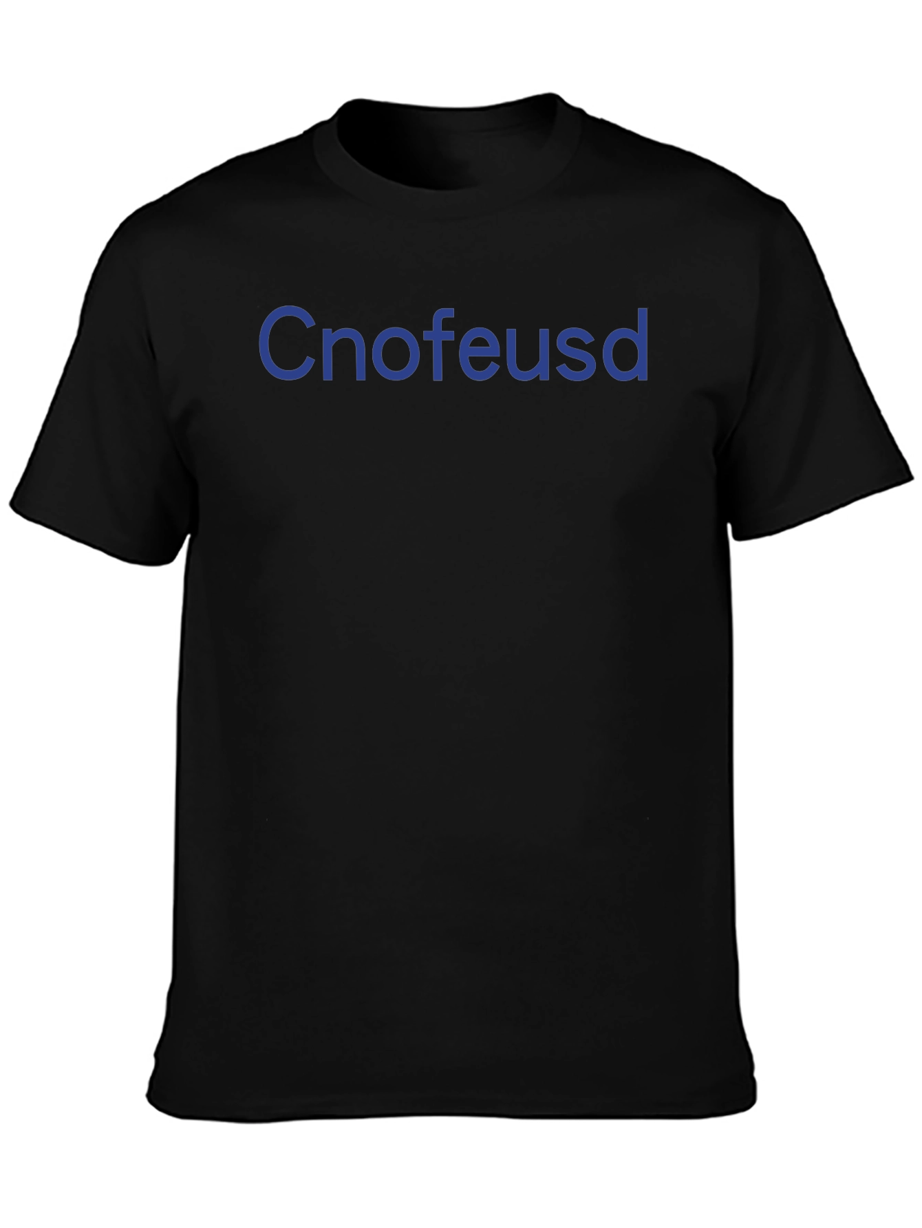Black Cnofeusd Men's Black Graphic Tee view 3