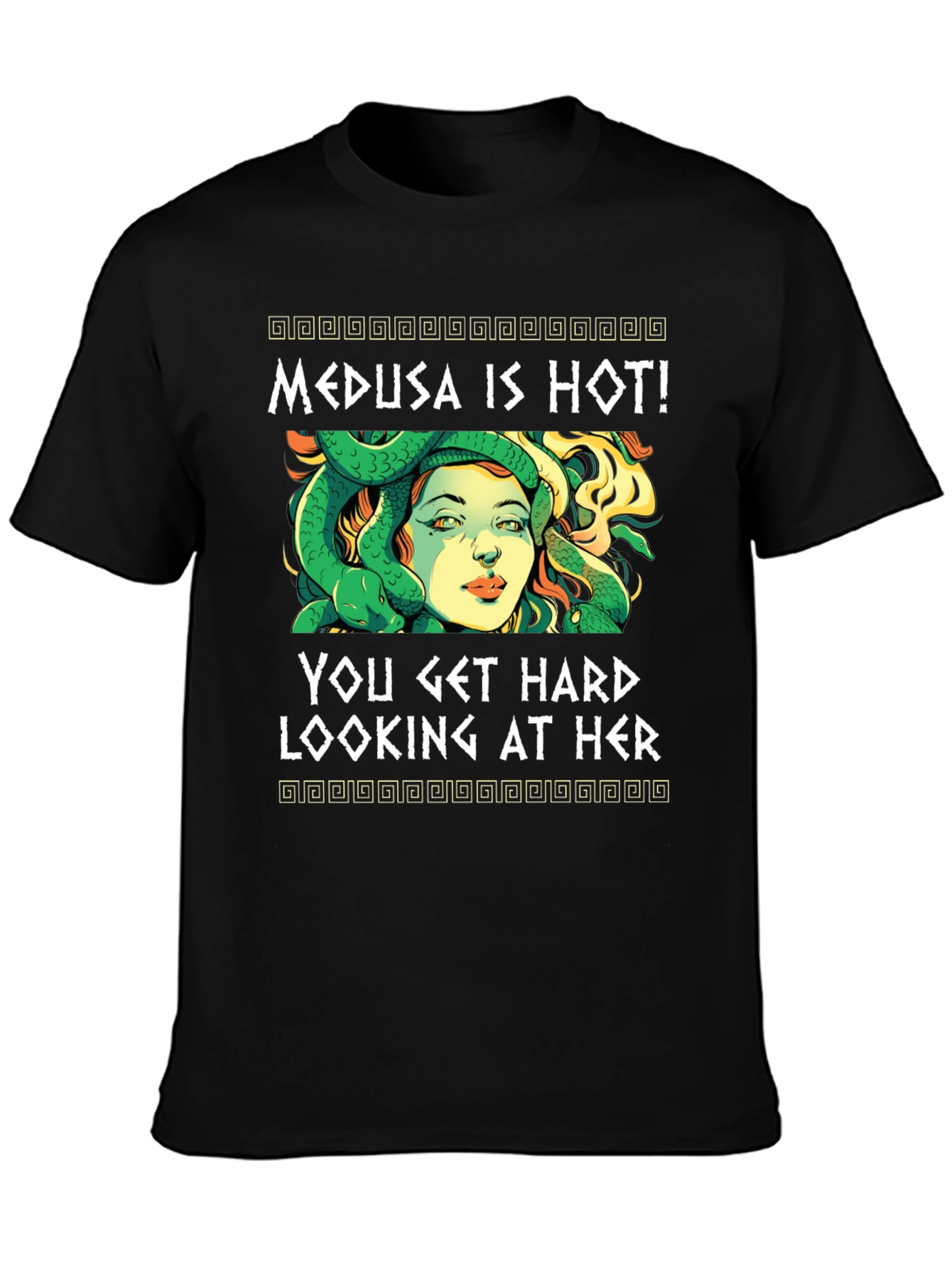 Black Medusa is Hot! Graphic Tee view 3