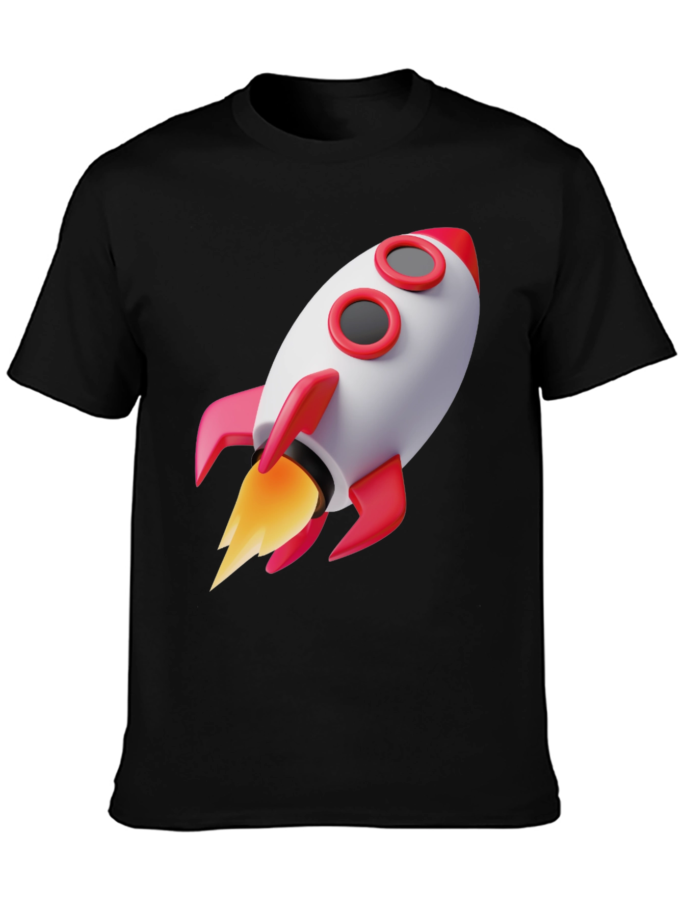 Black Rocket Graphic Tee - Blast Off in Style! view 3