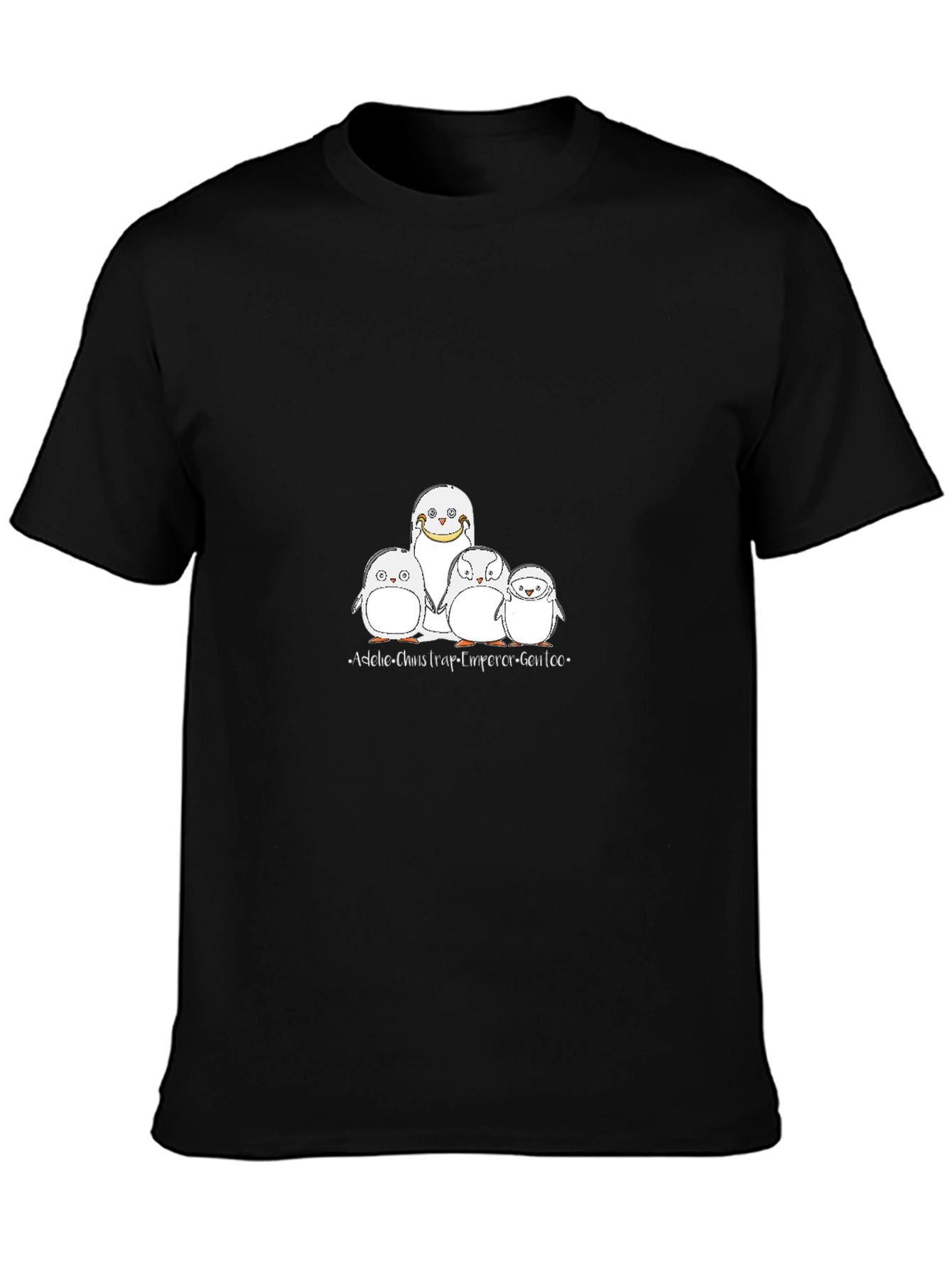 Black Penguin Family Graphic Tee view 3