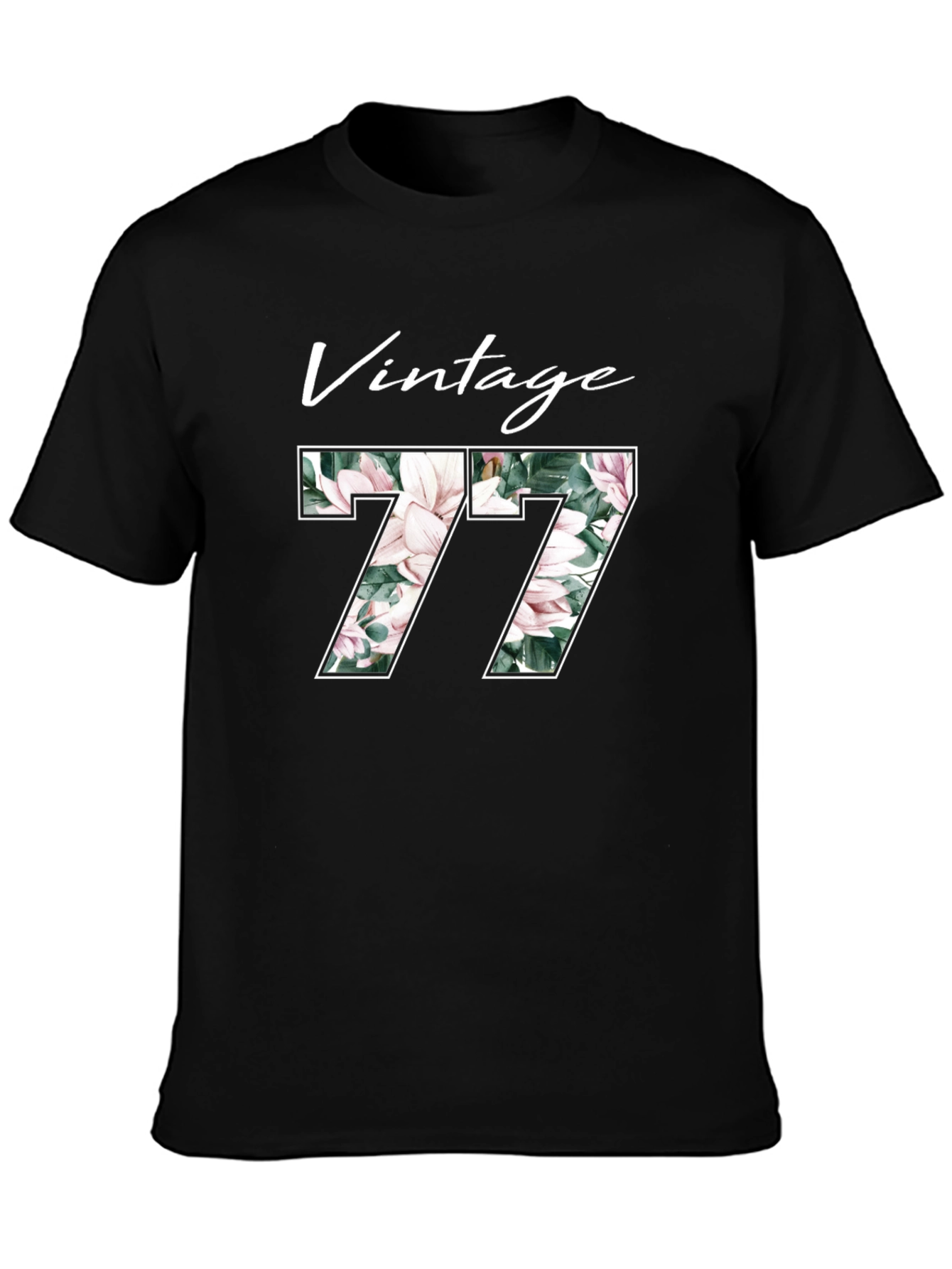 Black Vintage 77 Floral T-Shirt view 3