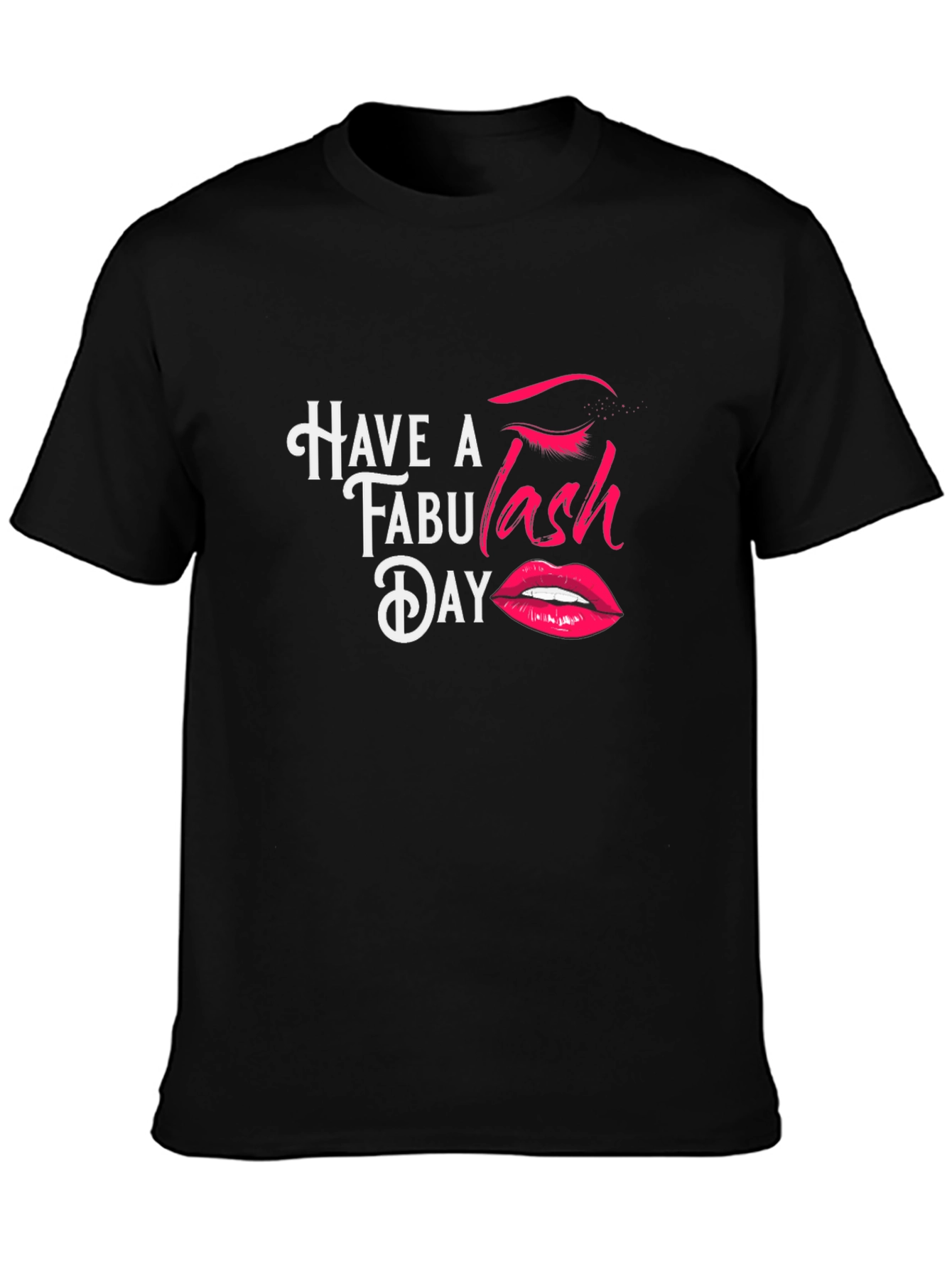 Black Fabu-Lash Day T-Shirt - Stylish Graphic Tee view 3