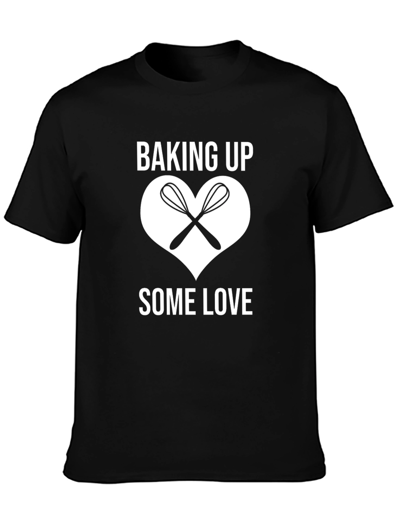 Black Baking Up Some Love T-Shirt view 3