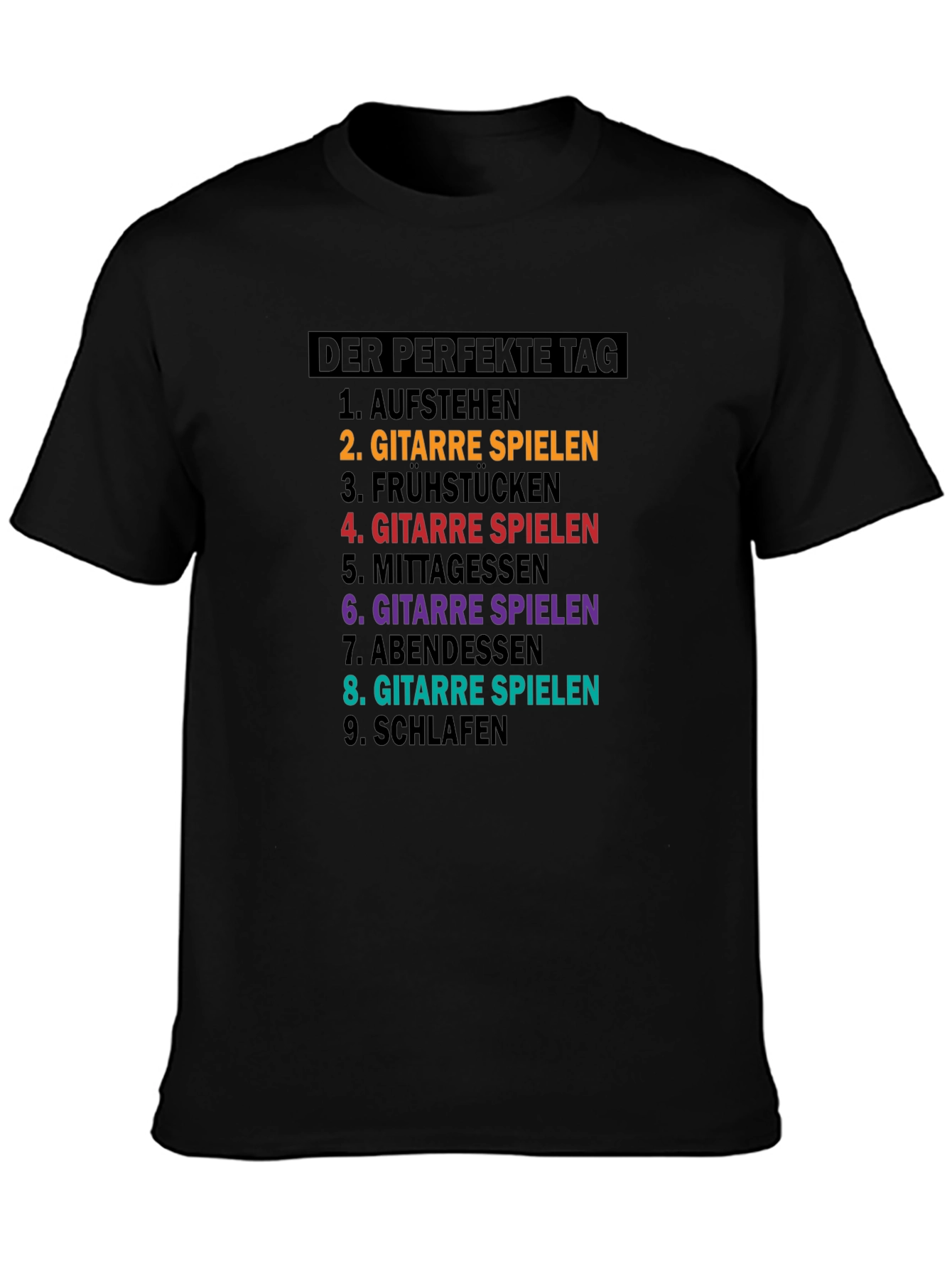Black The Perfect Day Guitar T-Shirt view 3