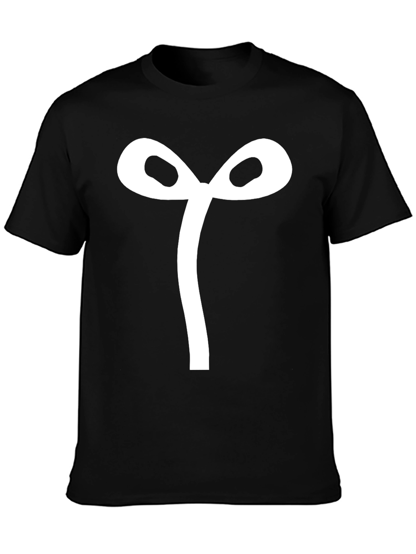 Black Bow Tie Graphic Tee - Men's Black T-Shirt view 3