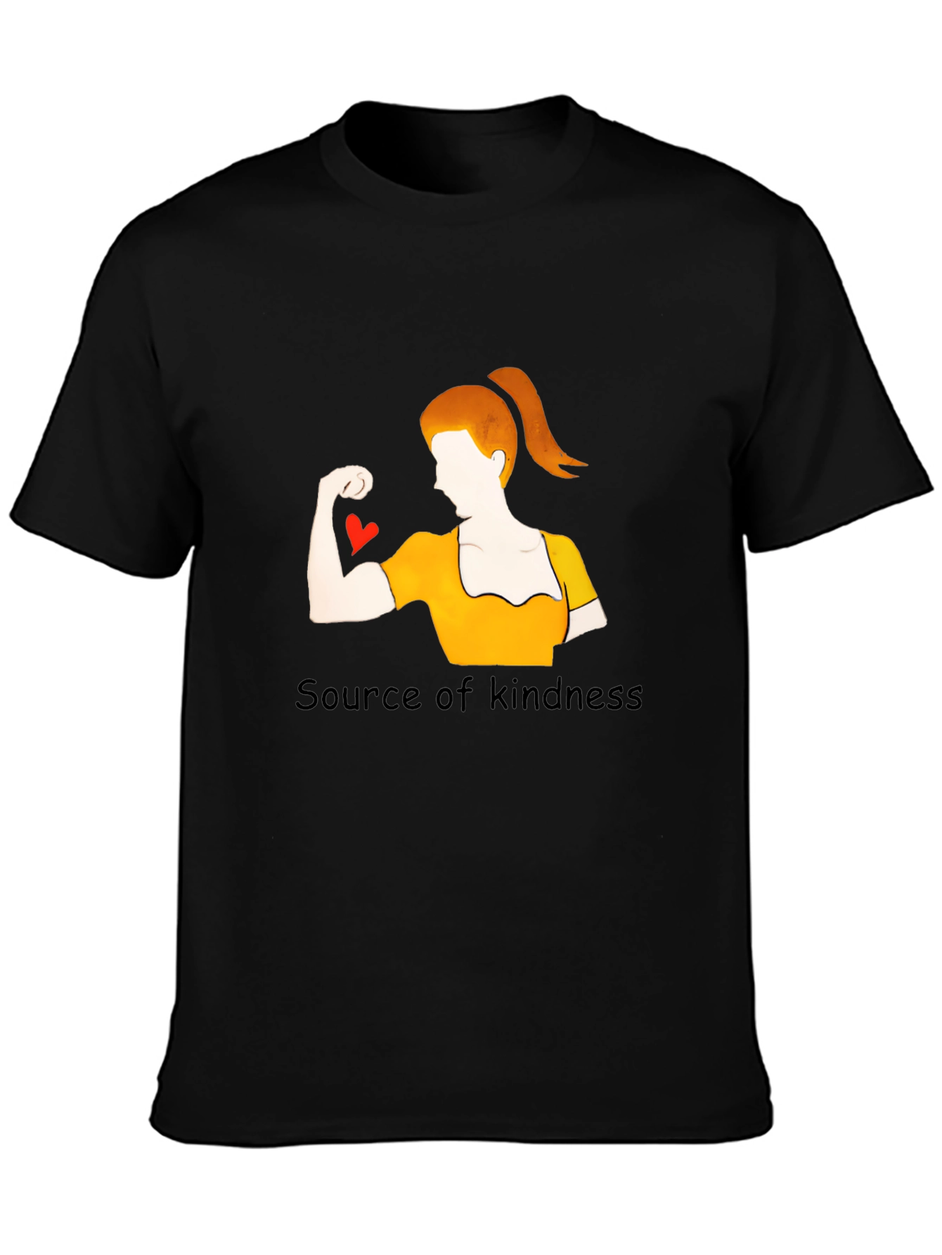Black Kindness Strength T-Shirt view 3