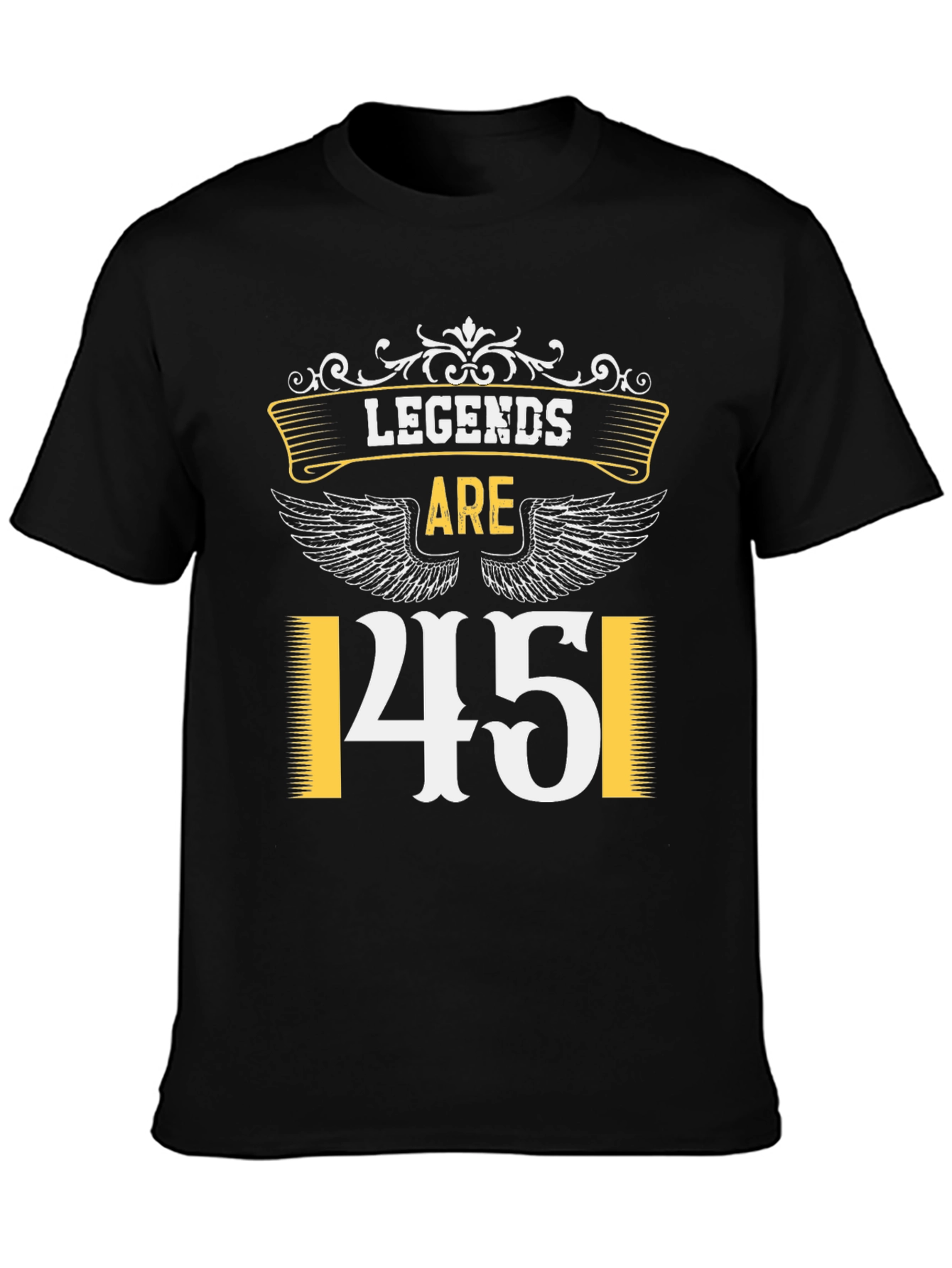 Black Legends Are 45 T-Shirt view 3