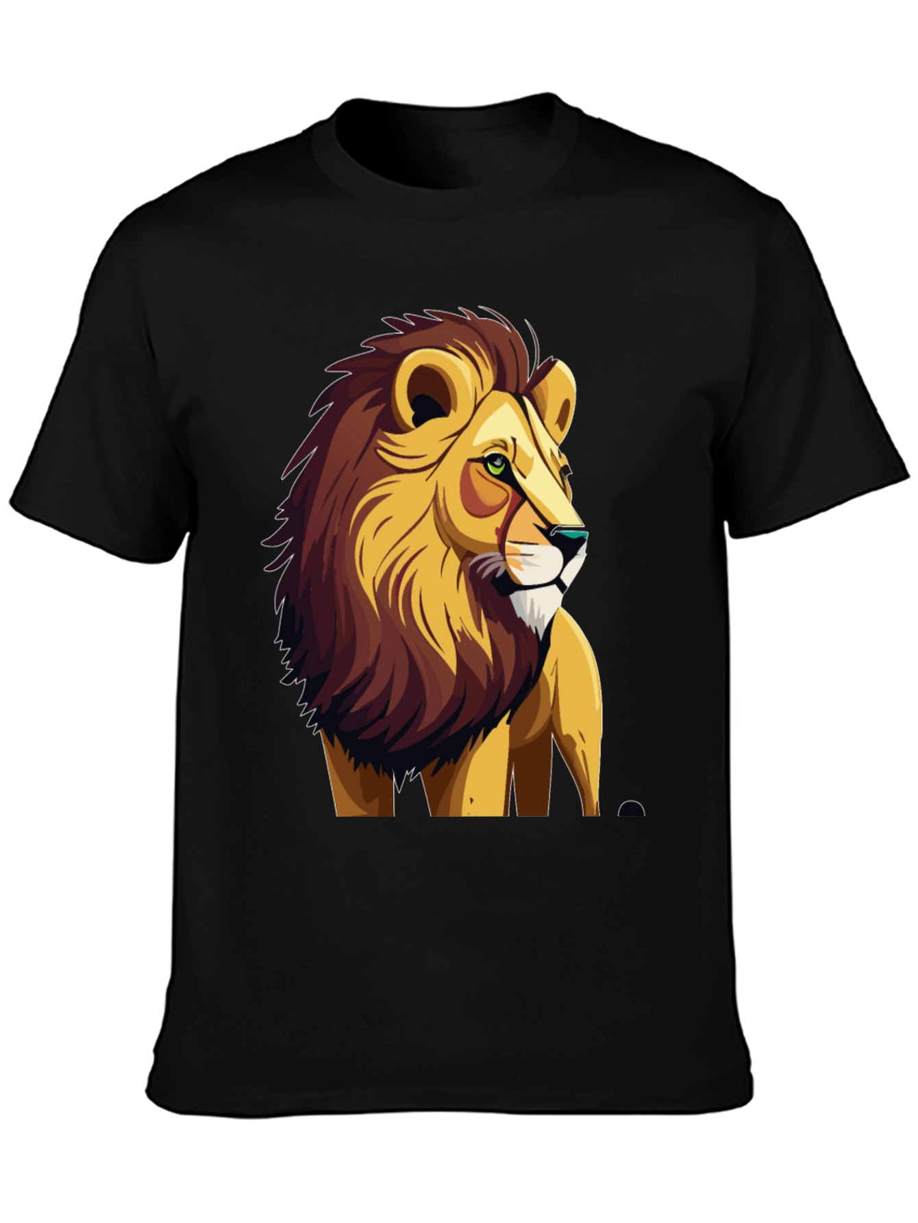 Black Lion Graphic Print Tee - Cool & Bold view 3
