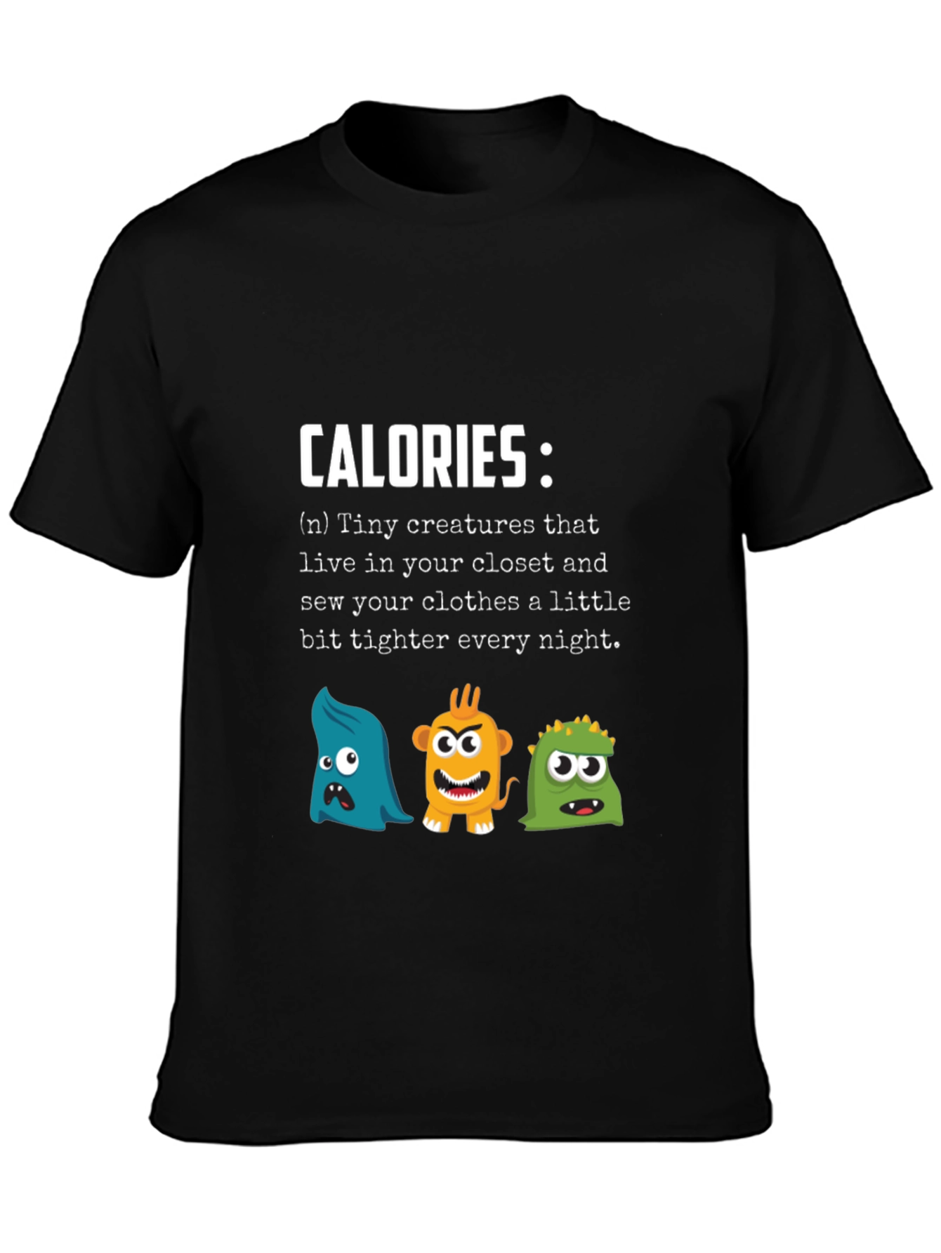 Black Calories Tiny Creatures Graphic Tee view 3