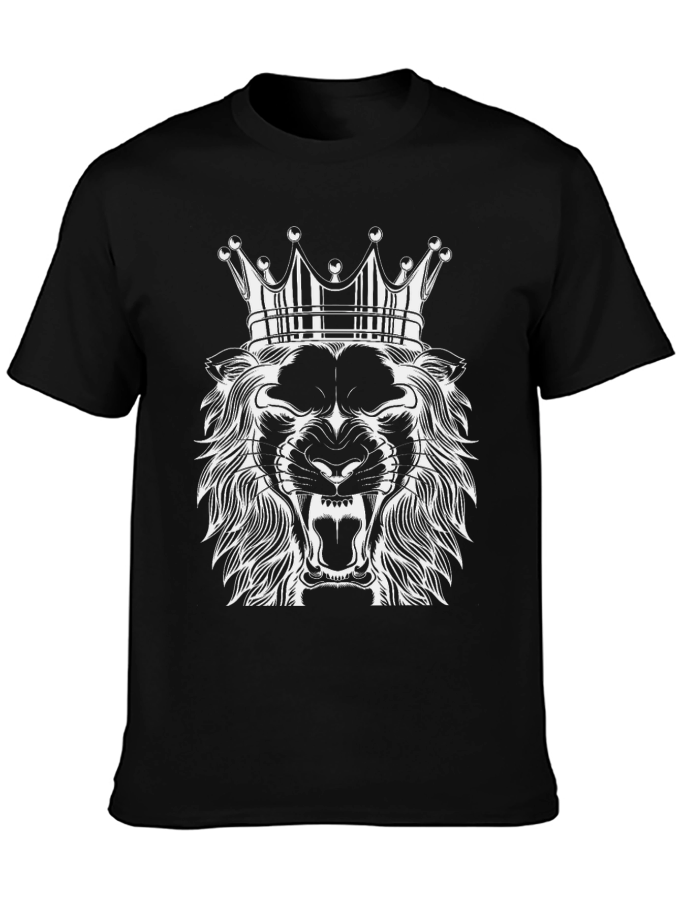 Black Lion King Graphic Tee - Black T-Shirt view 3