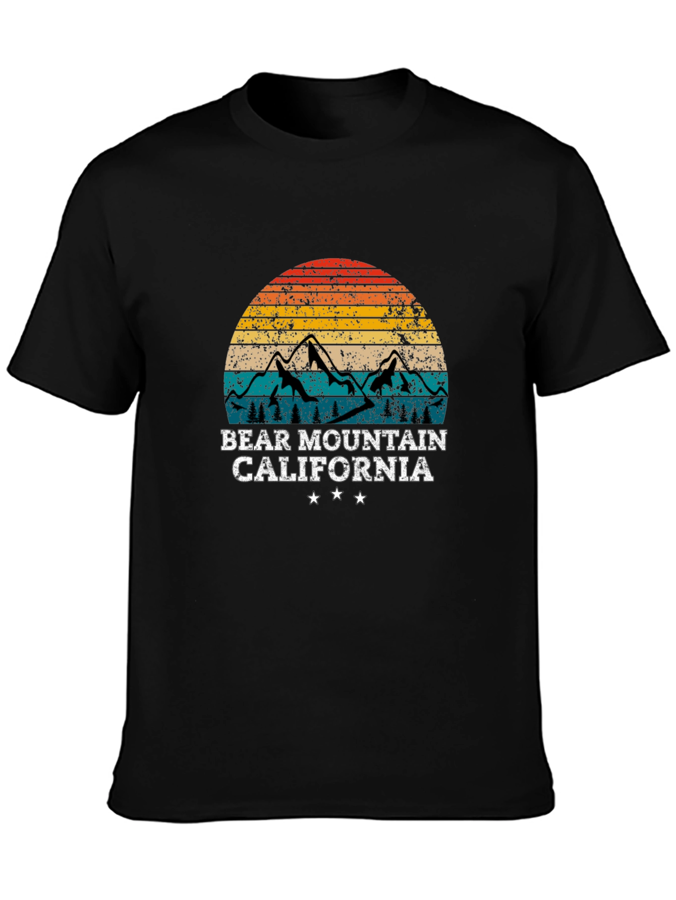 Black Bear Mountain California T-Shirt, Graphic Tee view 3