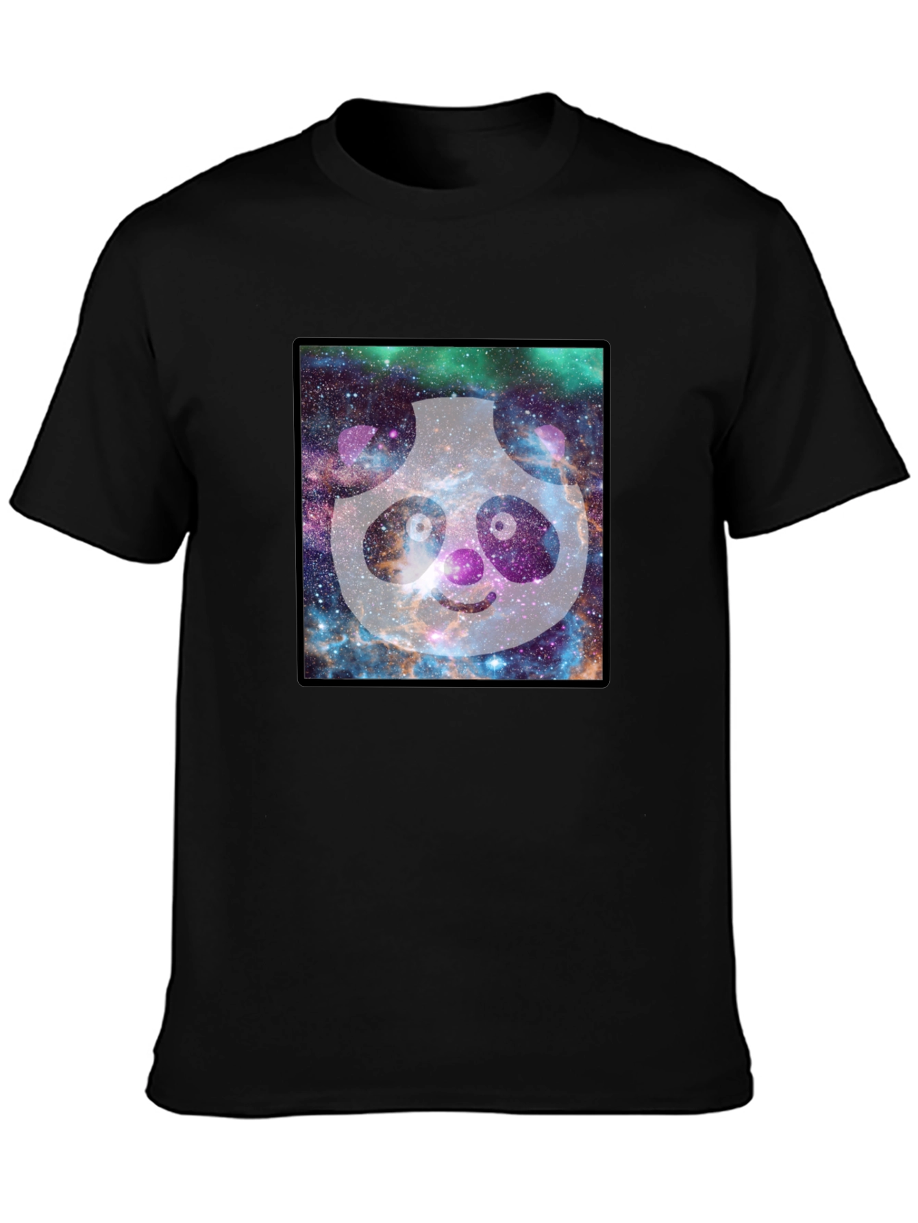 Black Galaxy Panda Graphic Tee - Unique Design view 3