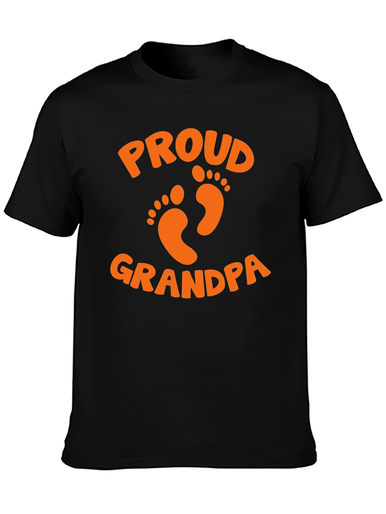 Black Proud Grandpa T-Shirt - Father's Day Gift view 3