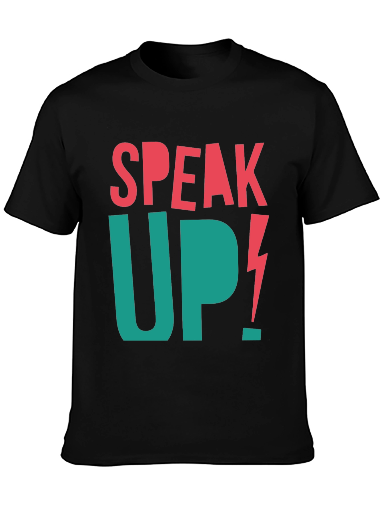 Black Speak Up Graphic Tee view 3