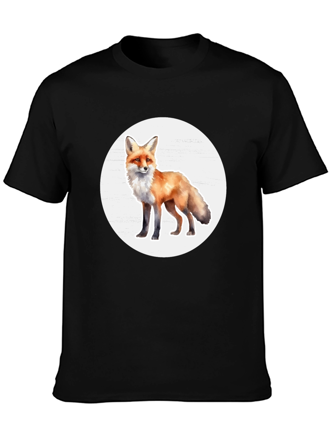 Black Fox Graphic Tee - Stylish Animal Print T-Shirt view 3