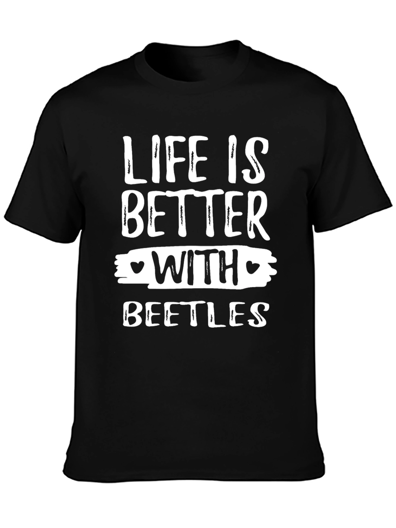 Black Life is Better with Beetles Graphic Tee view 3
