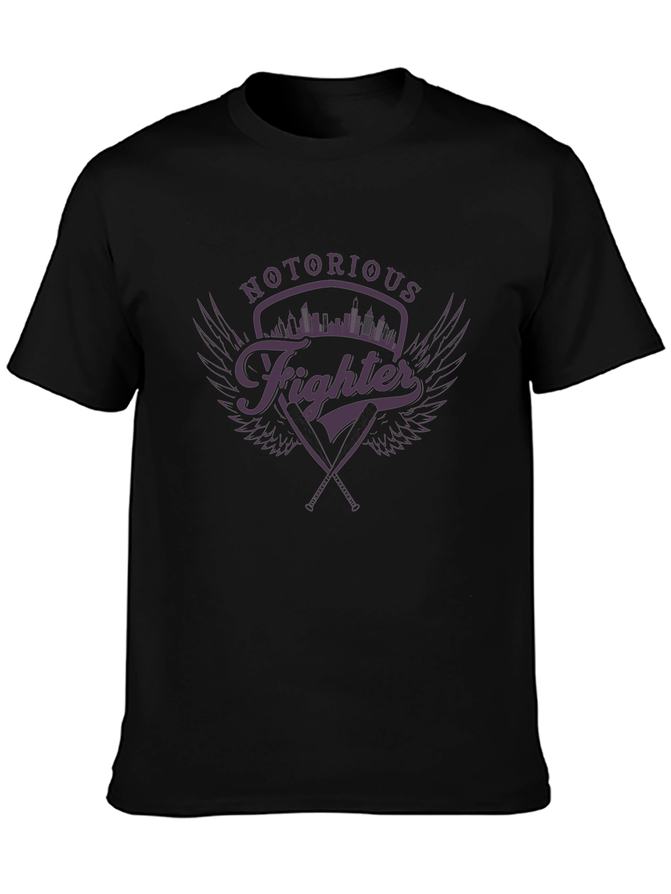 Black Notorious Fighter T-Shirt - Urban Style view 3