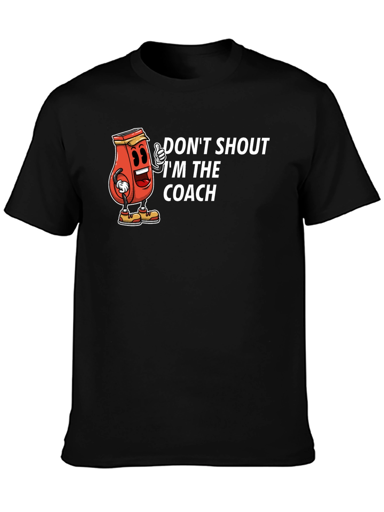 Black Don't Shout I'm The Coach T-Shirt view 3
