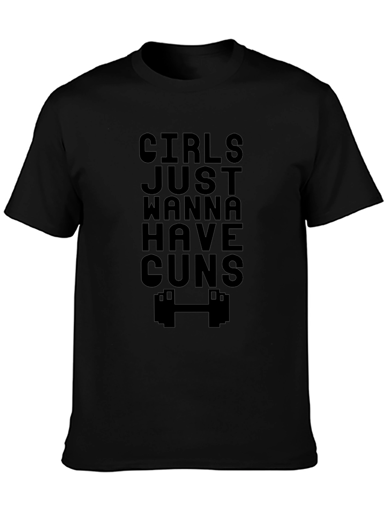 Black Girls Just Wanna Have Guns Graphic T-Shirt view 3