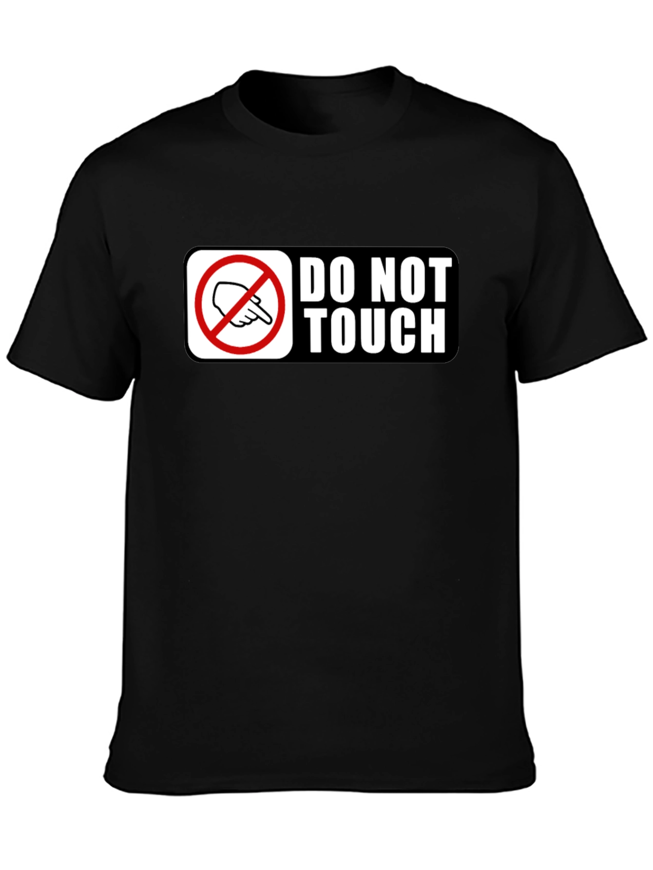 Black Do Not Touch Graphic T-Shirt view 3