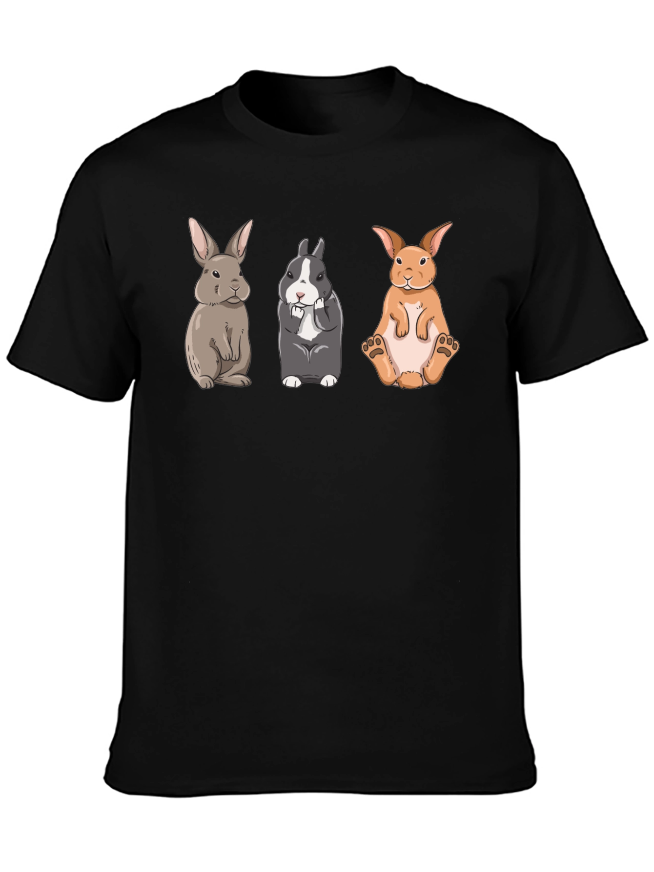 Black Rabbit Trio Graphic Tee view 3