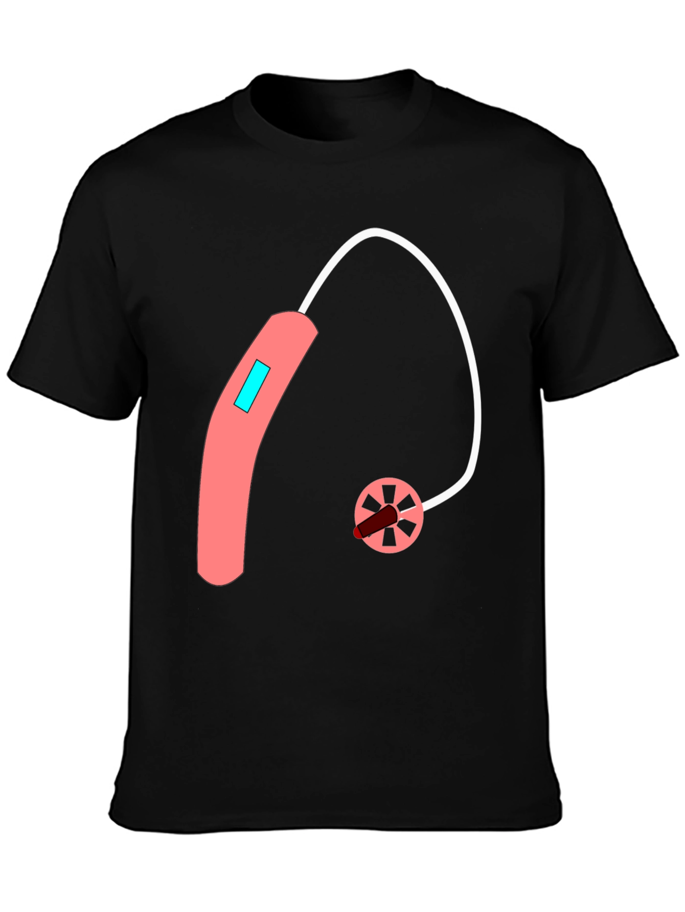 Hearing Aid Graphic Tee - Unique Design - 3