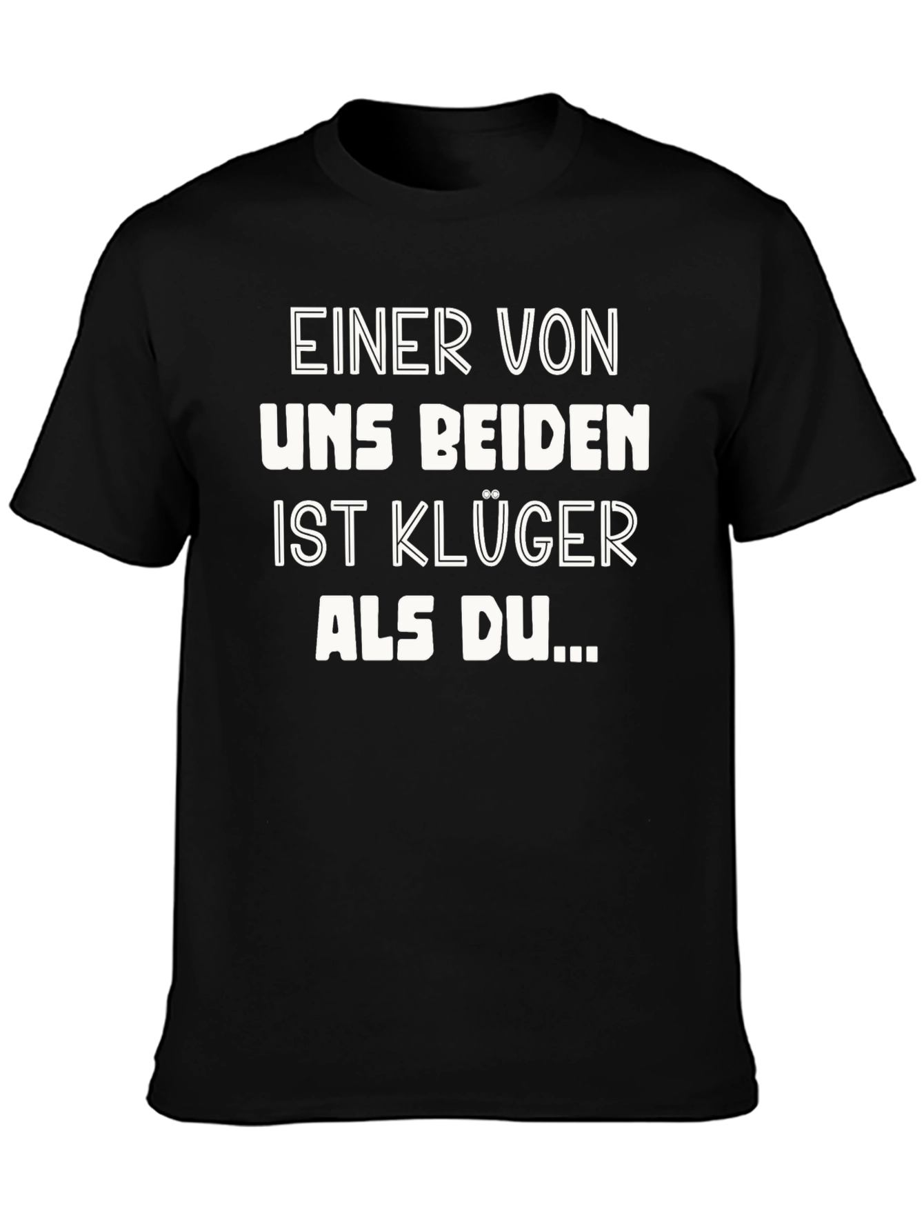 Black Funny German Slogan T-Shirt: Smarter Than You view 3