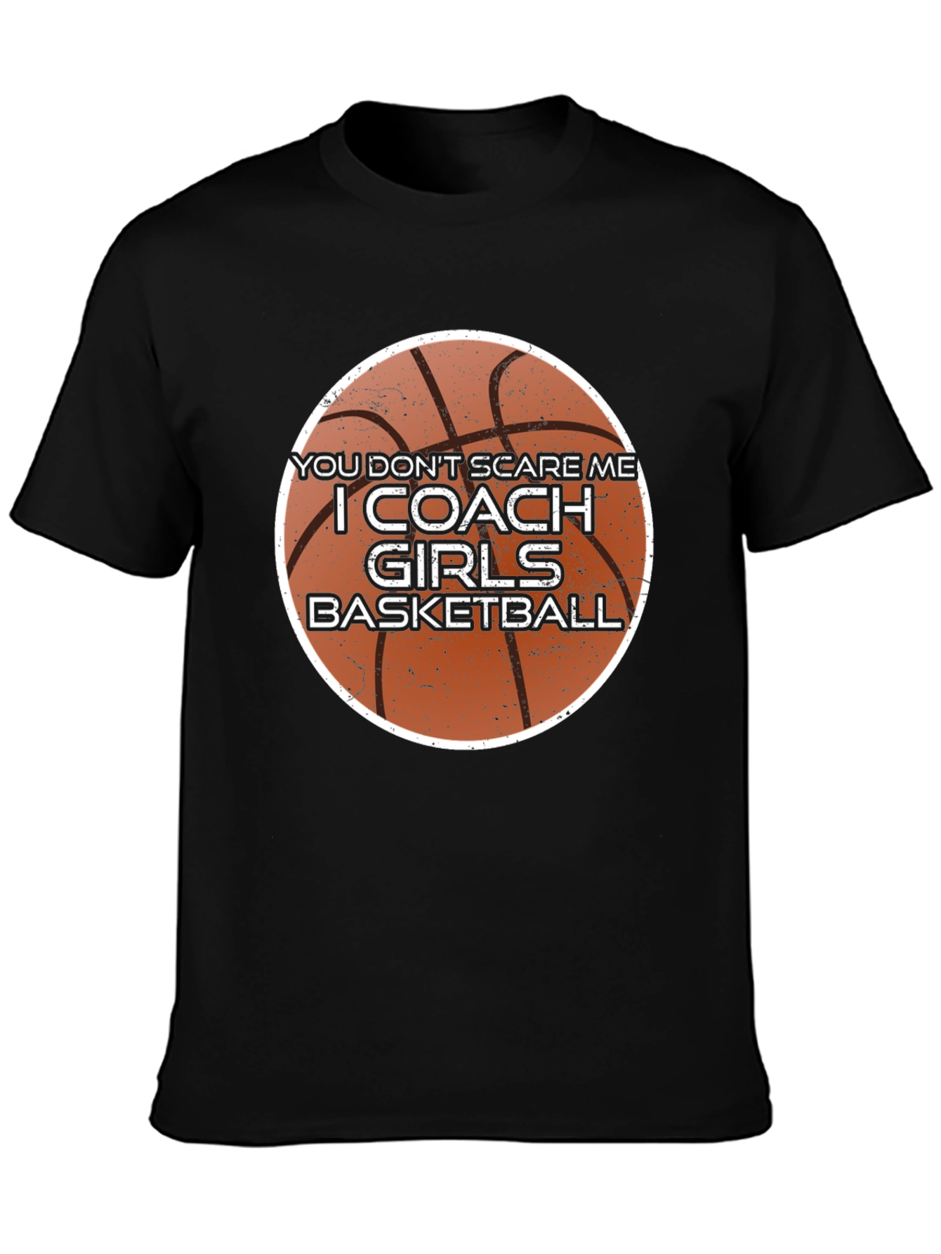 Black Girls Basketball Coach T-Shirt - Funny Design view 3