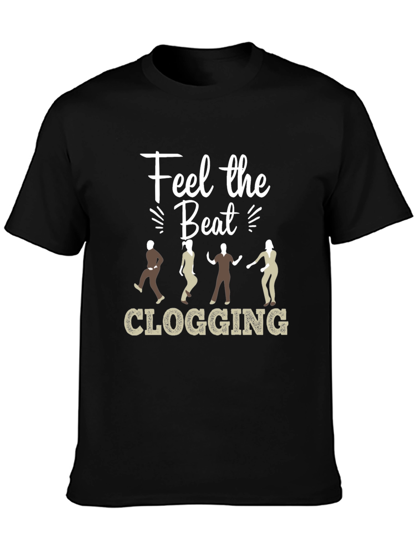 Black Feel the Beat Clogging T-Shirt view 3