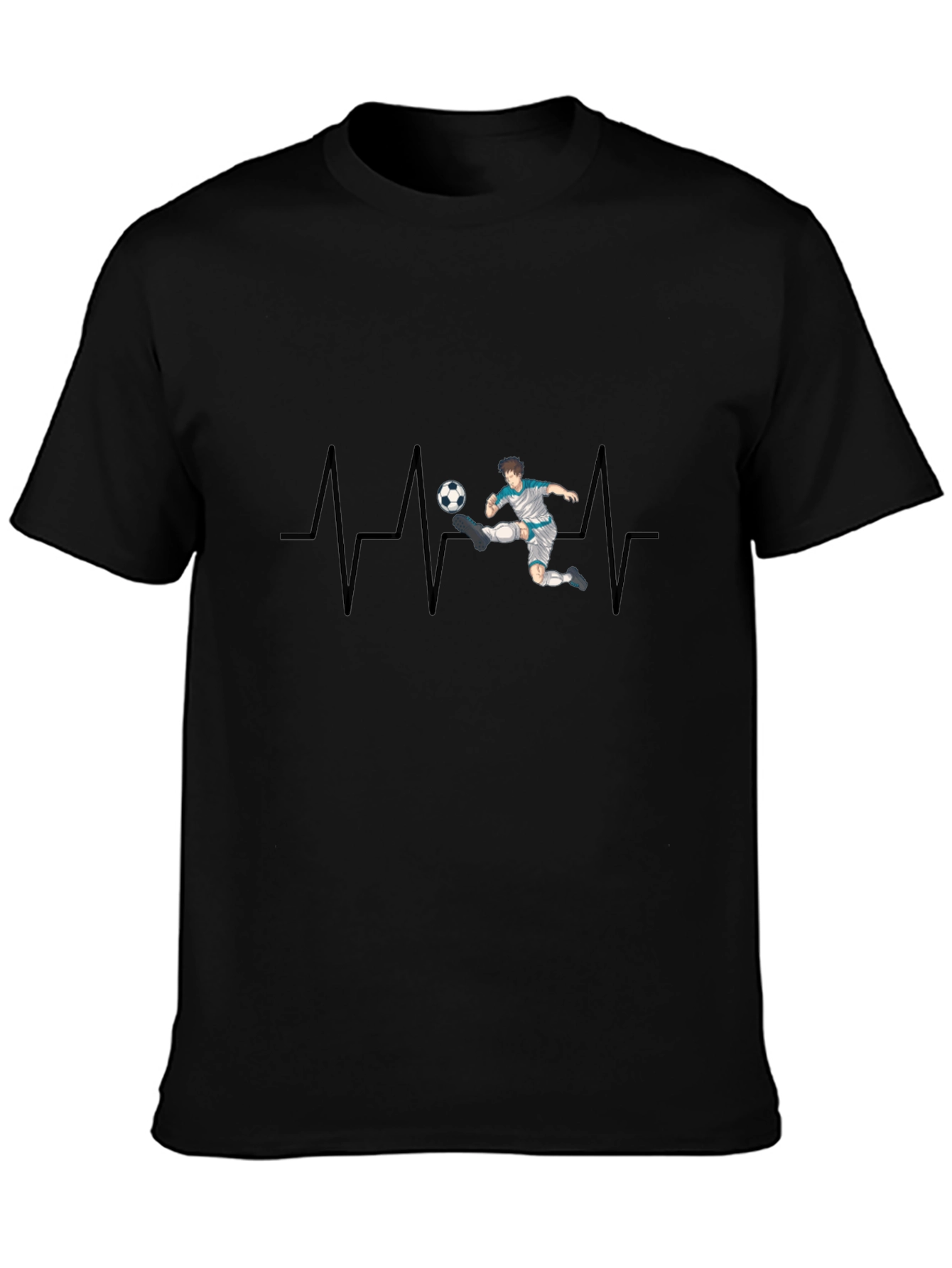Soccer Heartbeat T-Shirt - Passionate Fan Apparel - 3