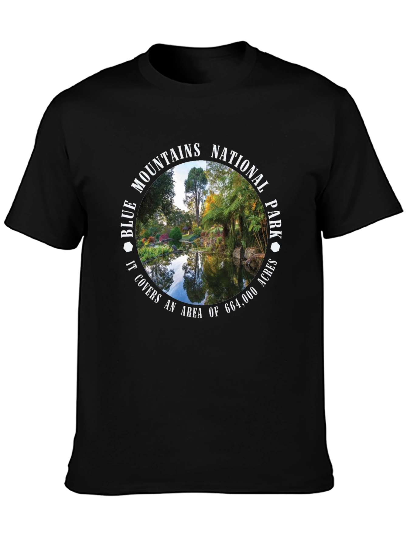 Black Blue Mountains National Park T-Shirt view 3