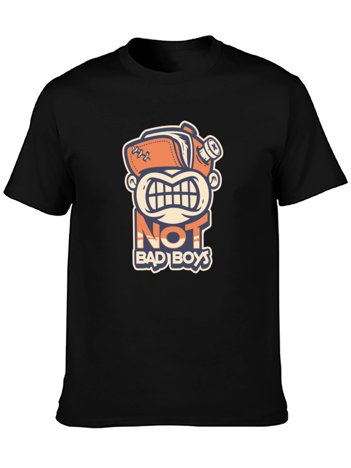Black Not Bad Boys Graphic T-Shirt - Novelty Tee view 3