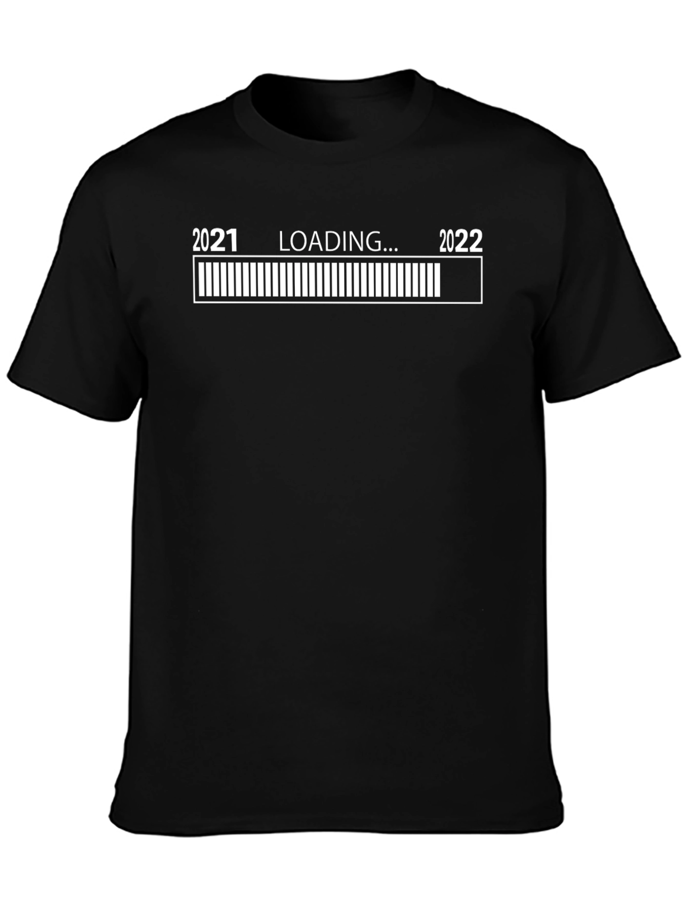 Black 2021 Loading to 2022 T-Shirt view 3