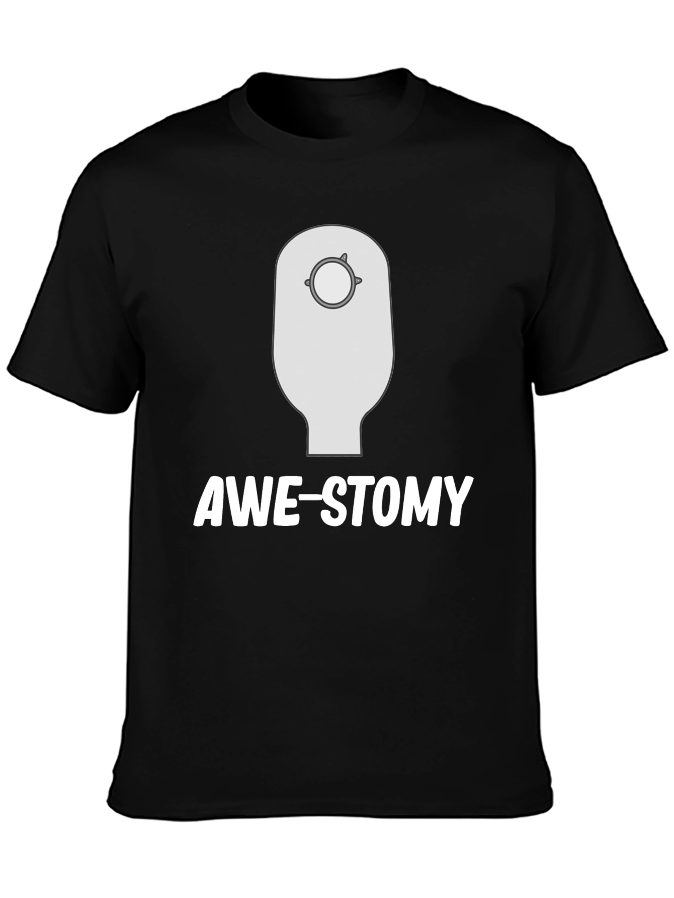 Black Awe-Stomy Novelty T-Shirt - Black view 3