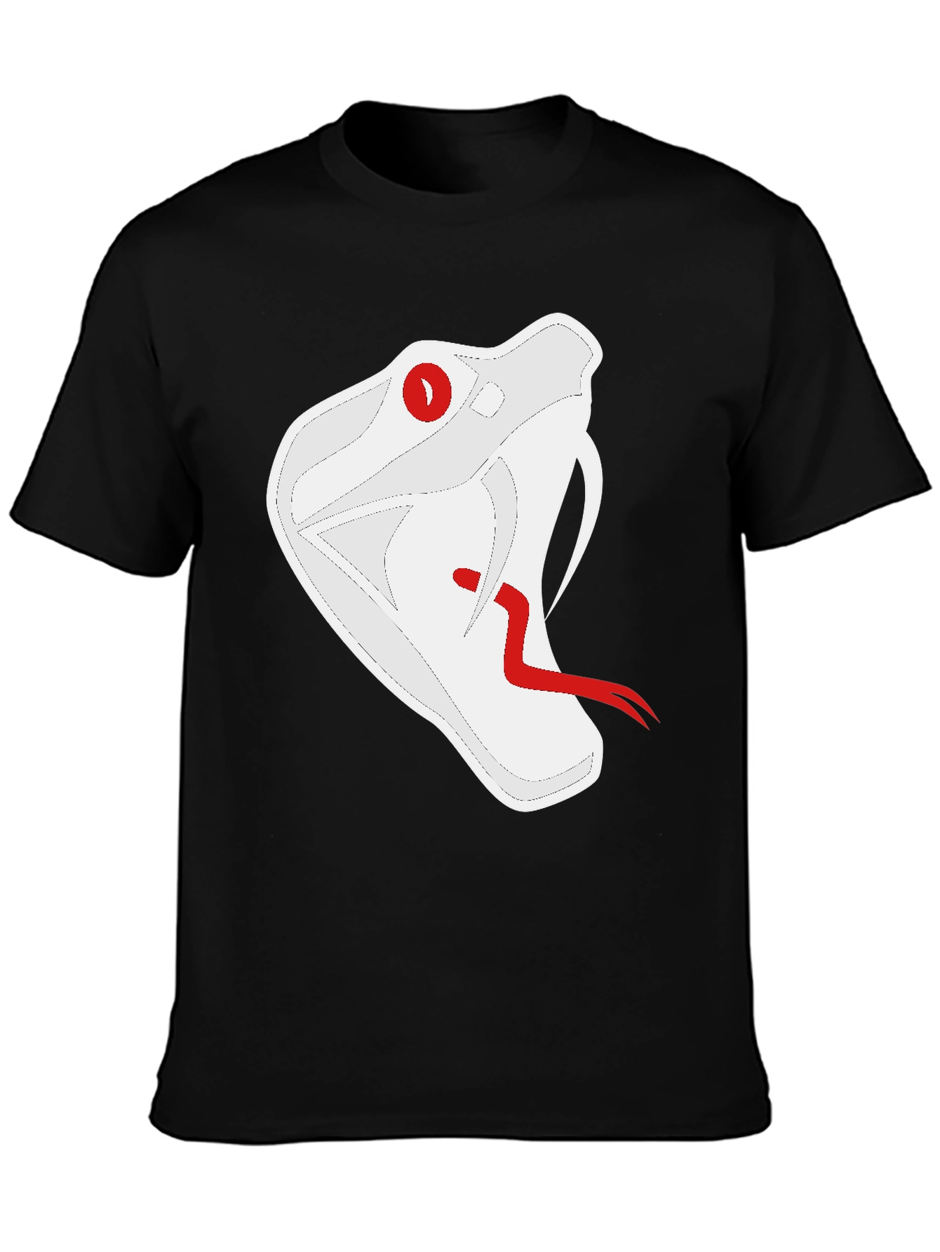 Black Snake T-Shirt - Black Graphic Tee view 3