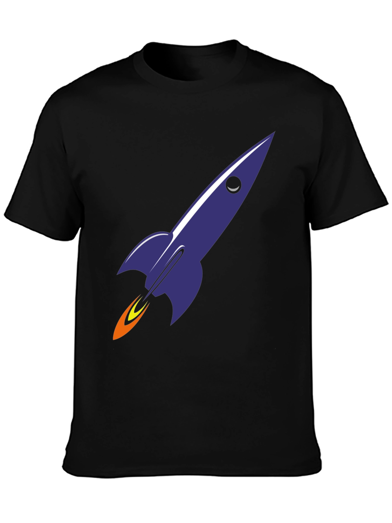 Black Rocket Graphic Tee - Blast Off in Style view 3