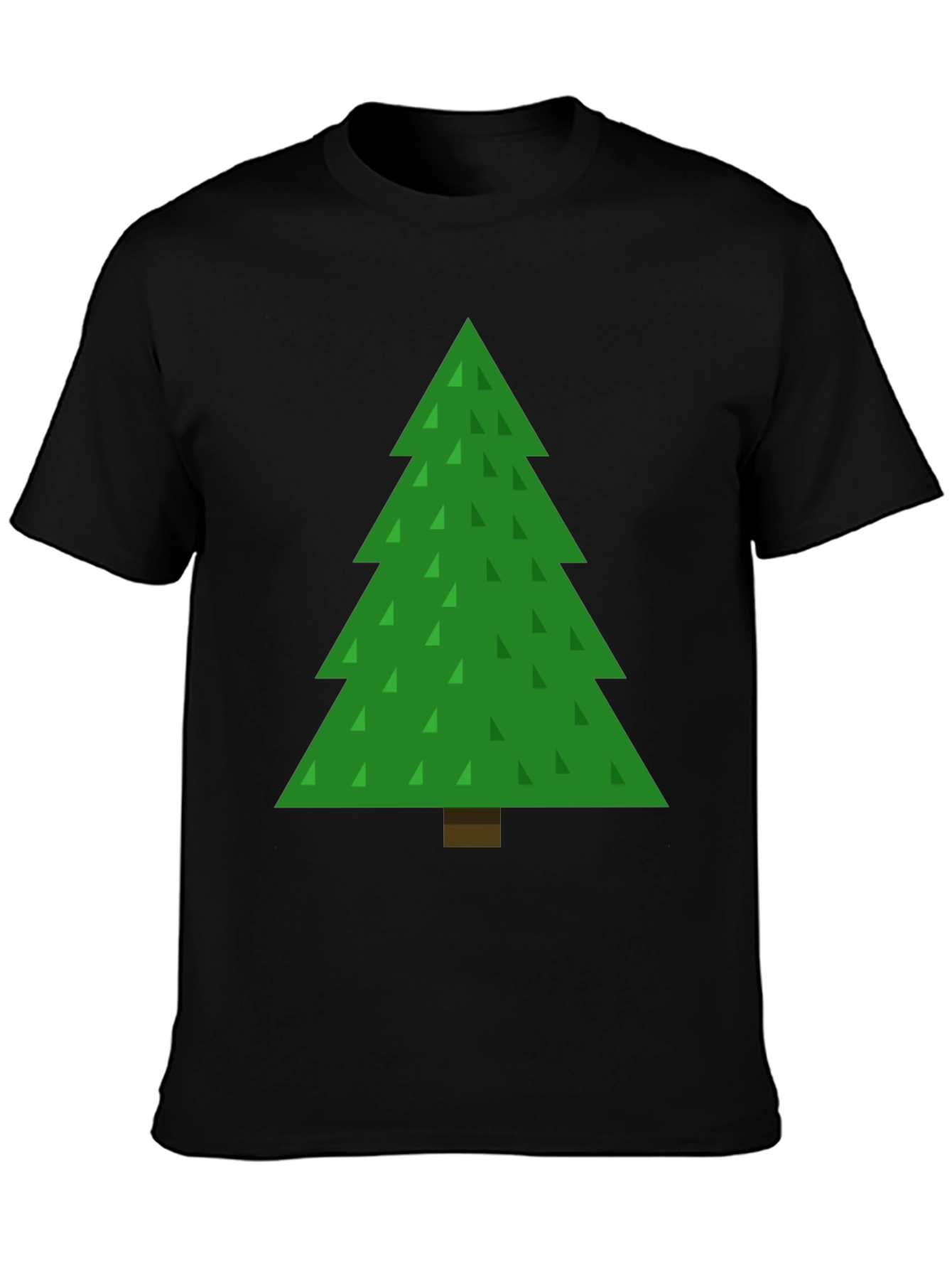 Black Christmas Tree Graphic Tee - Holiday Fun view 3