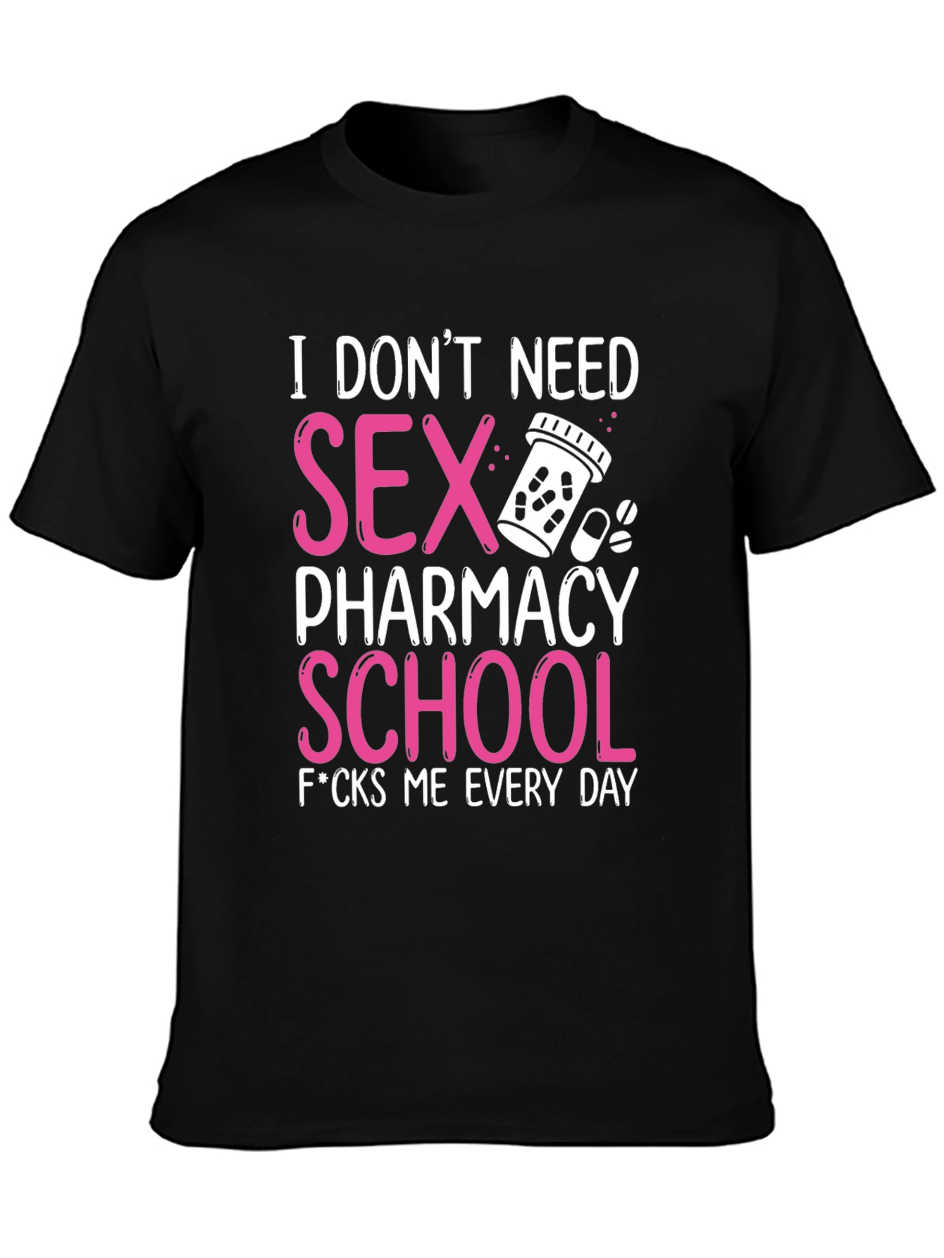 Black Pharmacy School Graphic Tee view 3
