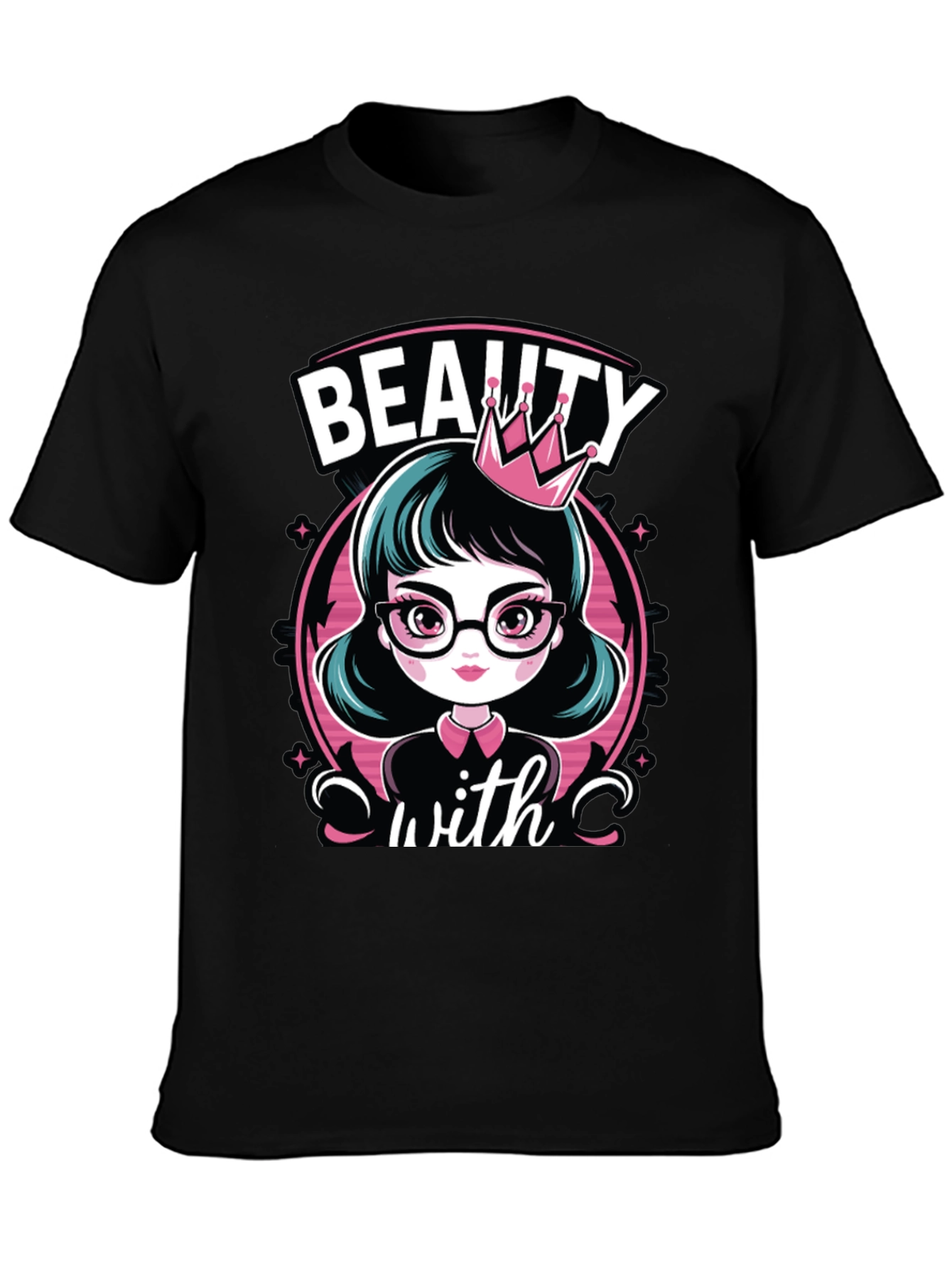 Beauty With Crown T-Shirt - 3