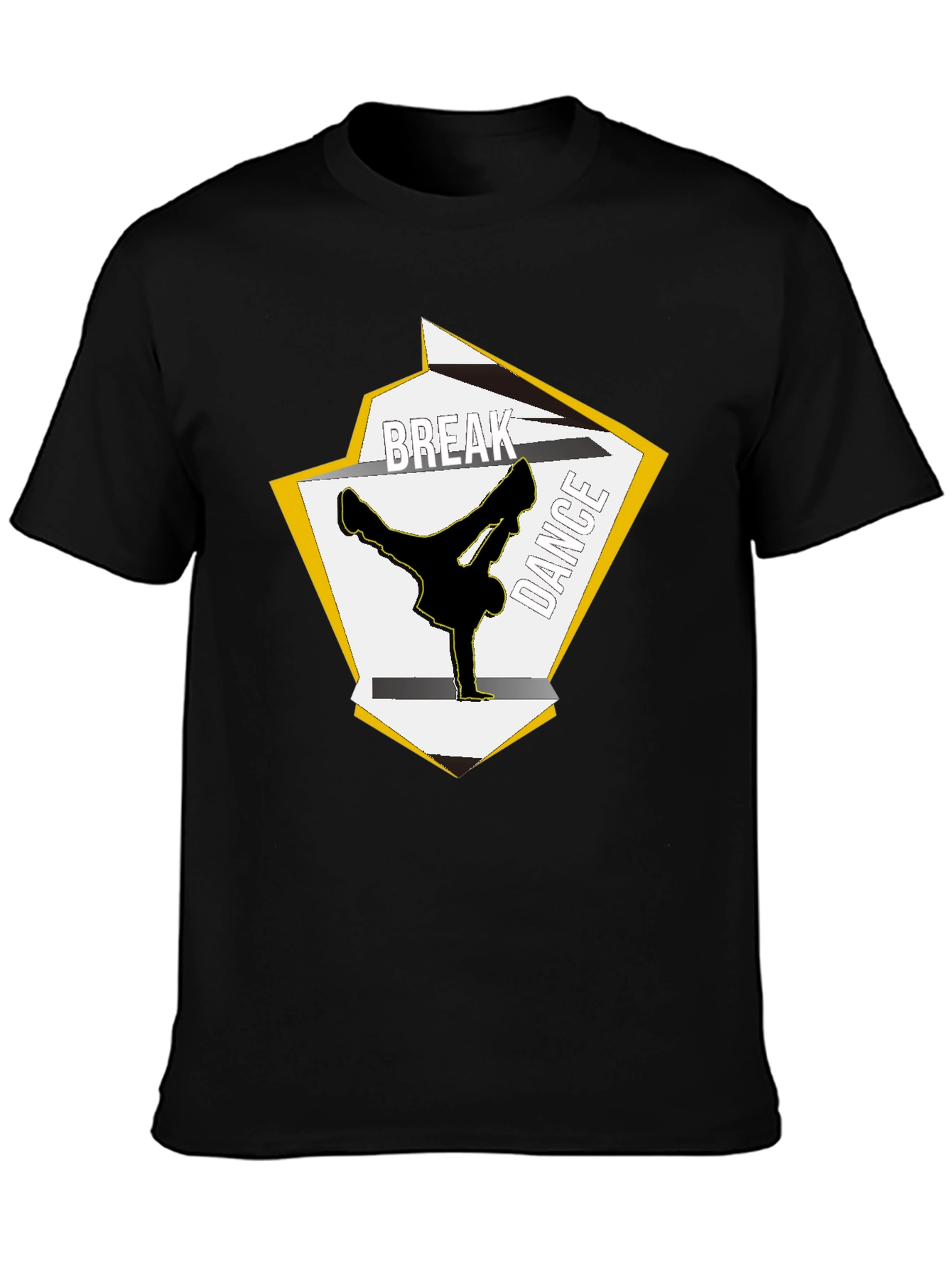 Black Break Dance Graphic T-Shirt - Urban Style view 3