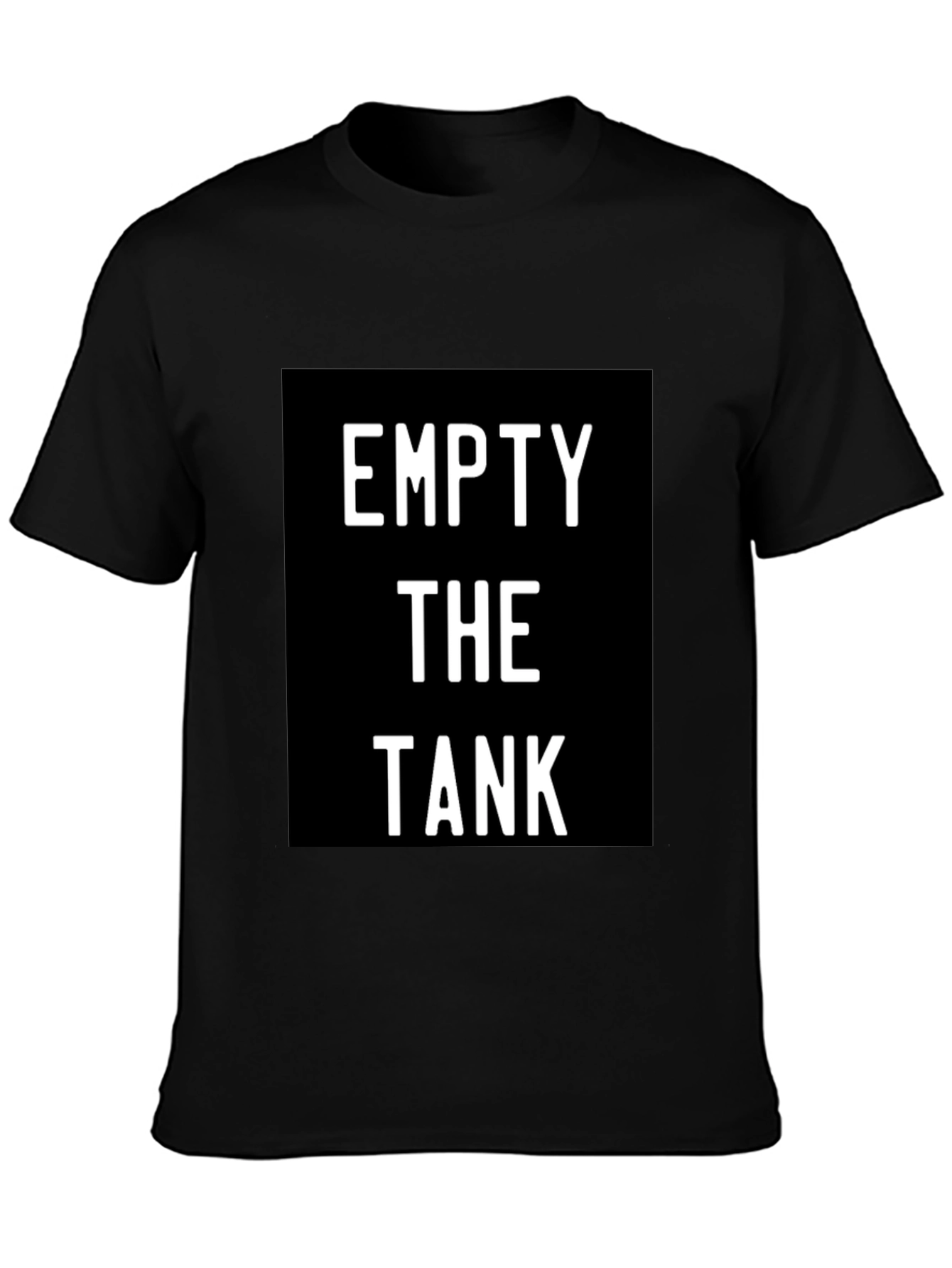 Black Empty The Tank Black Graphic Tee view 3